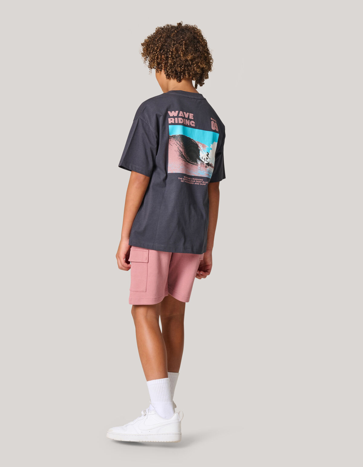 Pique Cargo Short Donkerroze SHOEBY BOYS