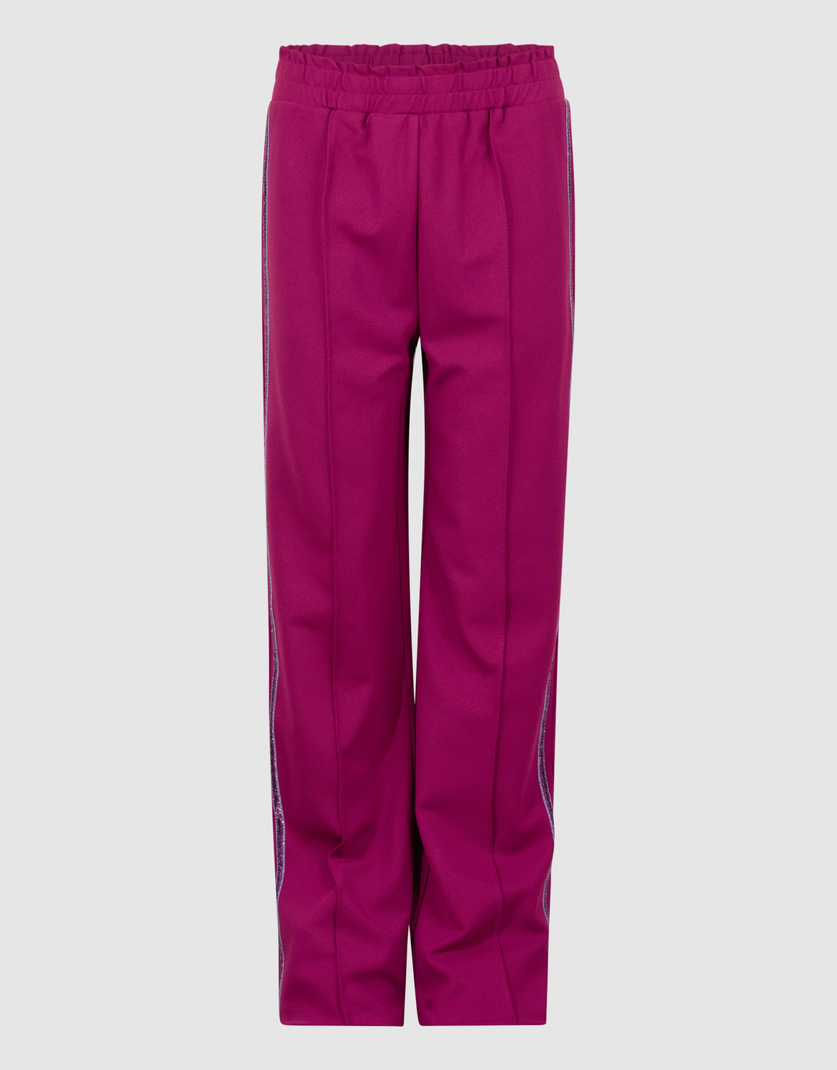 Glitter Stripe Wide Leg Broek Roze SHOEBY GIRLS