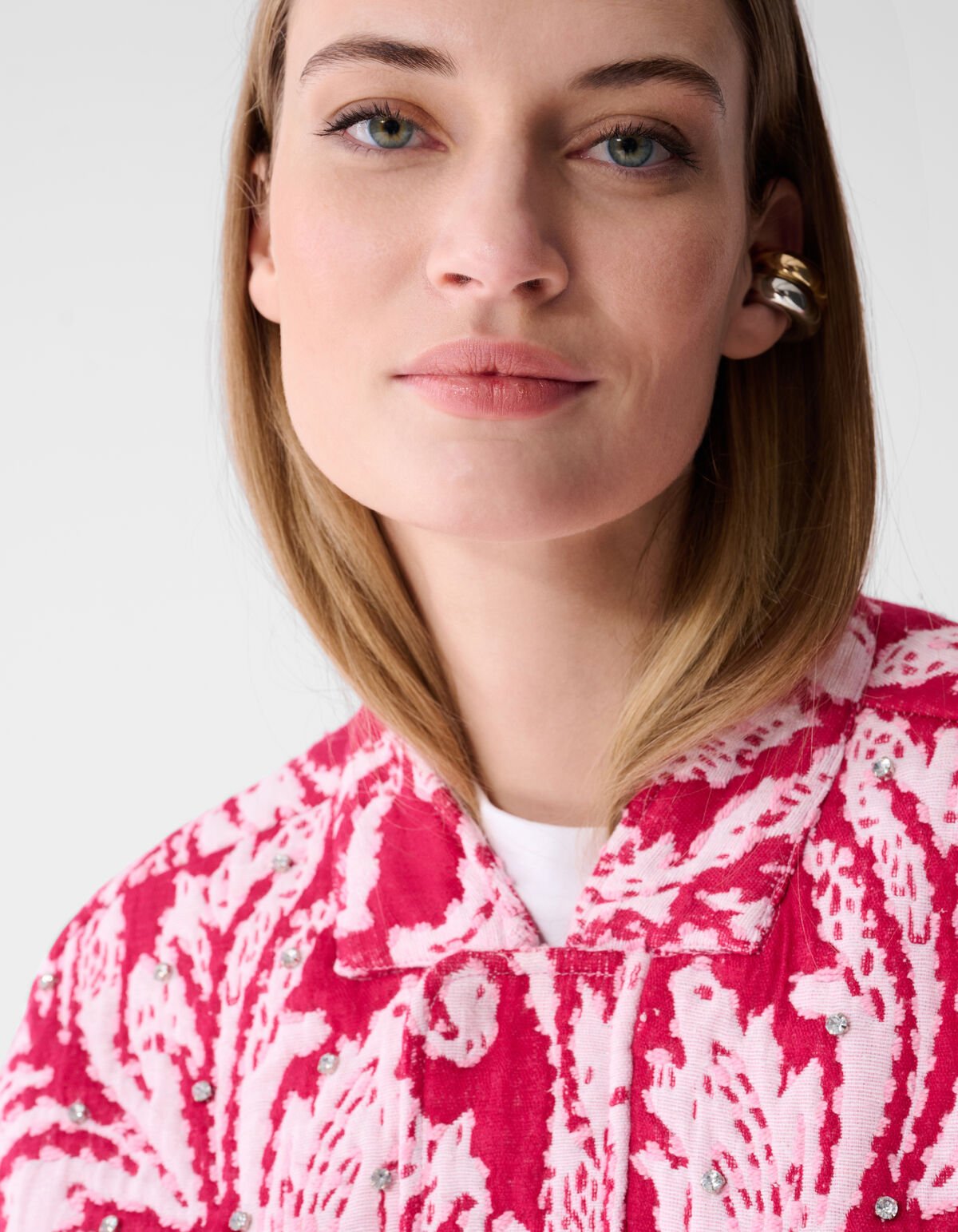 Oversized Jacquard Bomber Jack Roze SHOEBY WOMEN