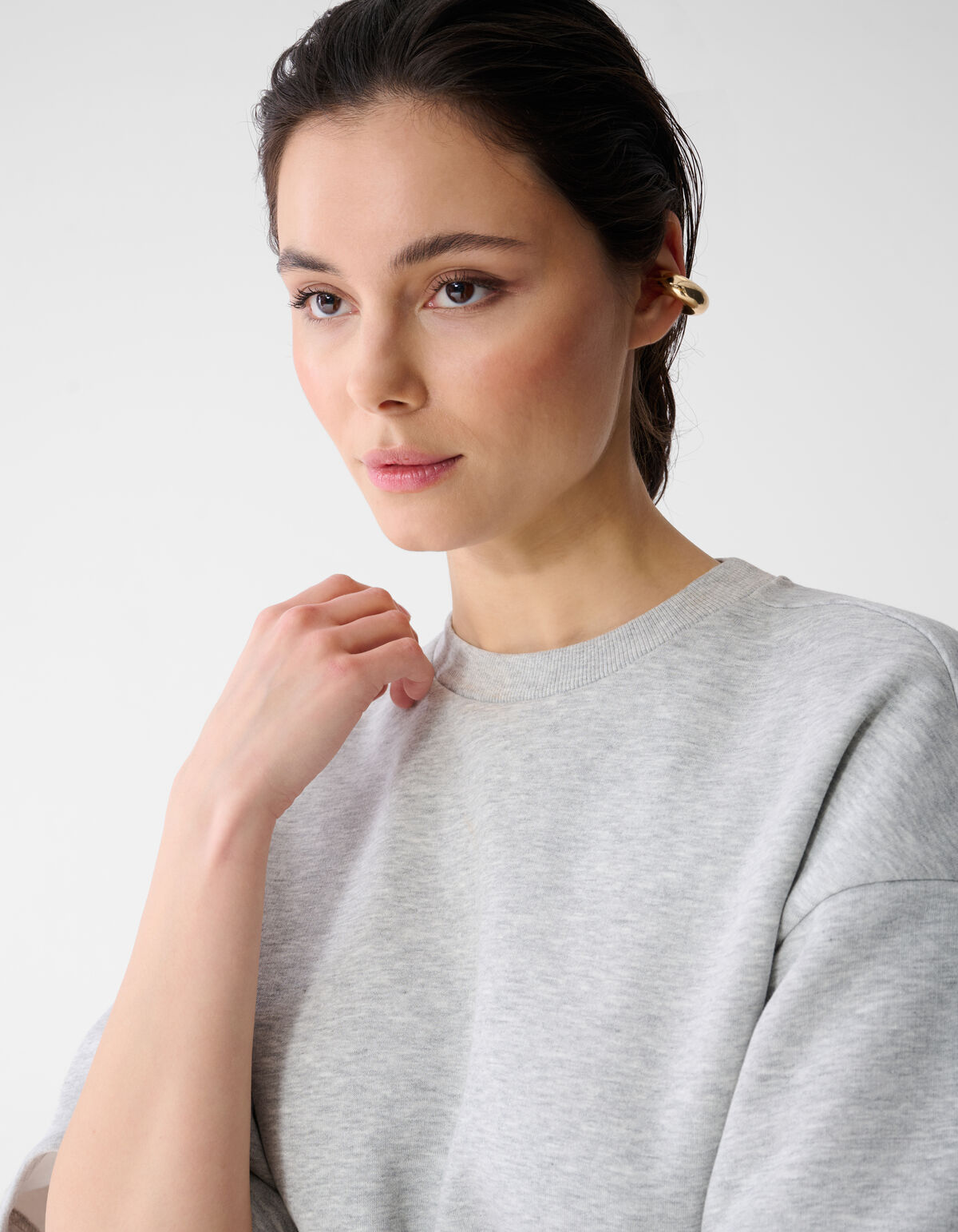 Sweat Maxi Jurk Lichtgrijs SHOEBY WOMEN