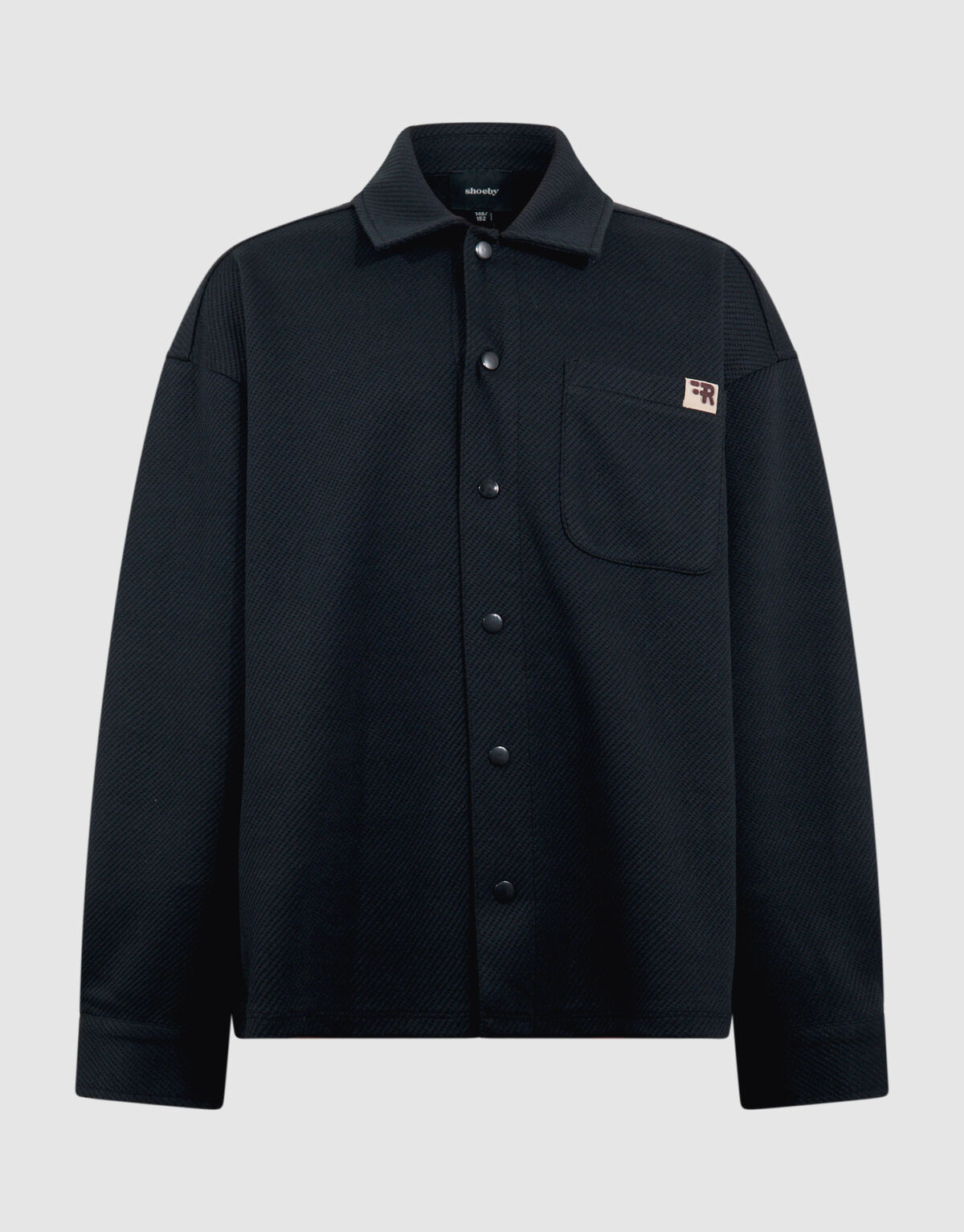 Structuur Overshirt Donkergrijs SHOEBY BOYS
