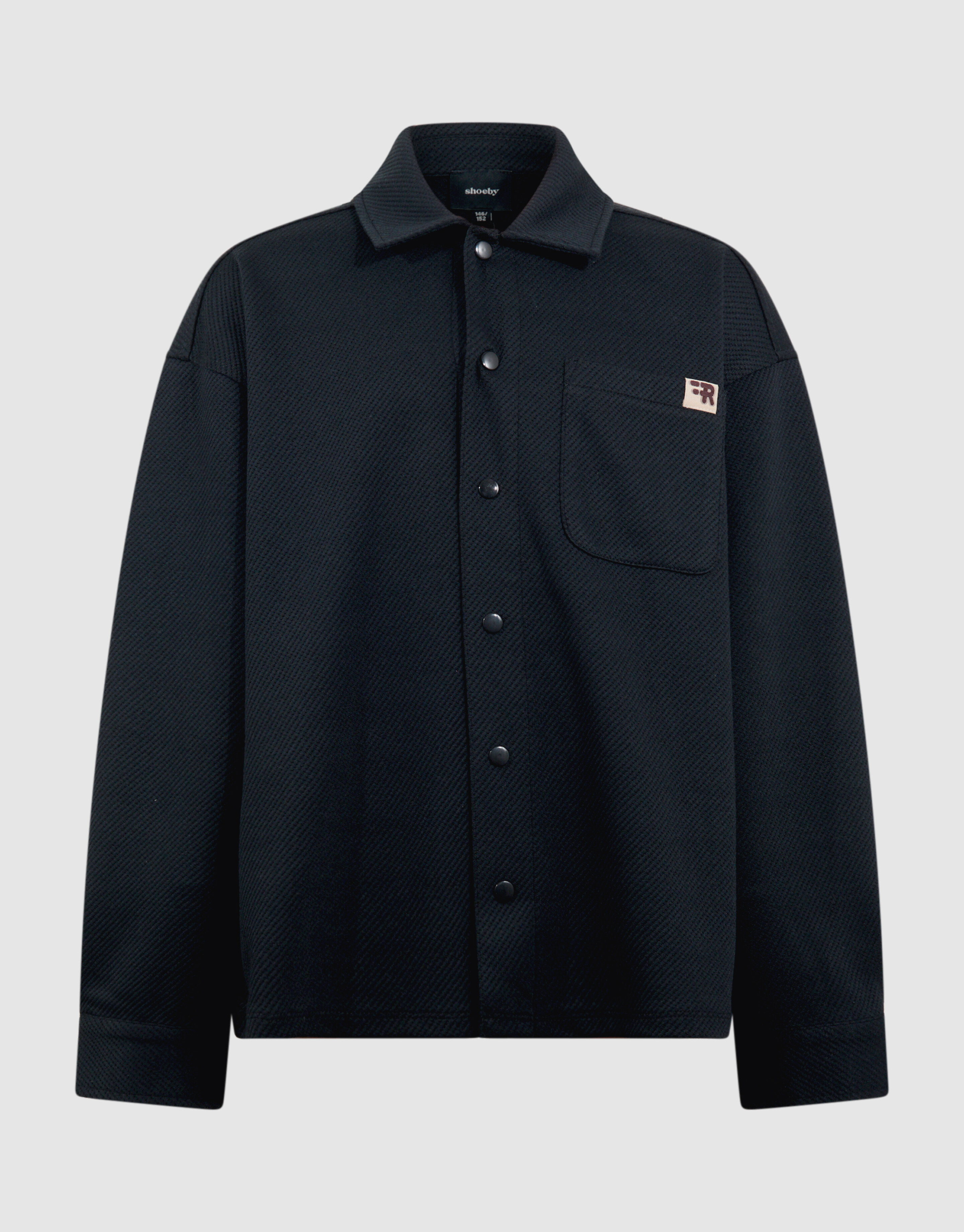Structuur Overshirt Donkergrijs SHOEBY BOYS