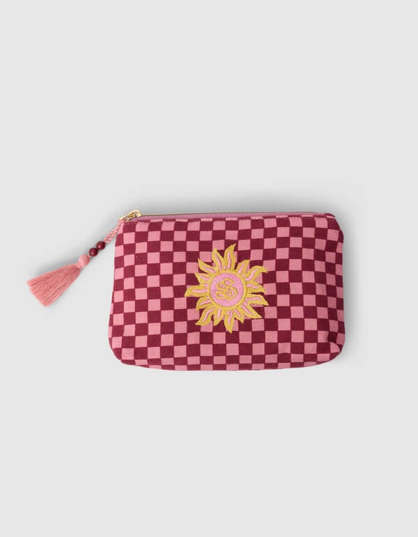 Canvas Make-Up Tas Lichtroze SHOEBY ACCESSOIRES