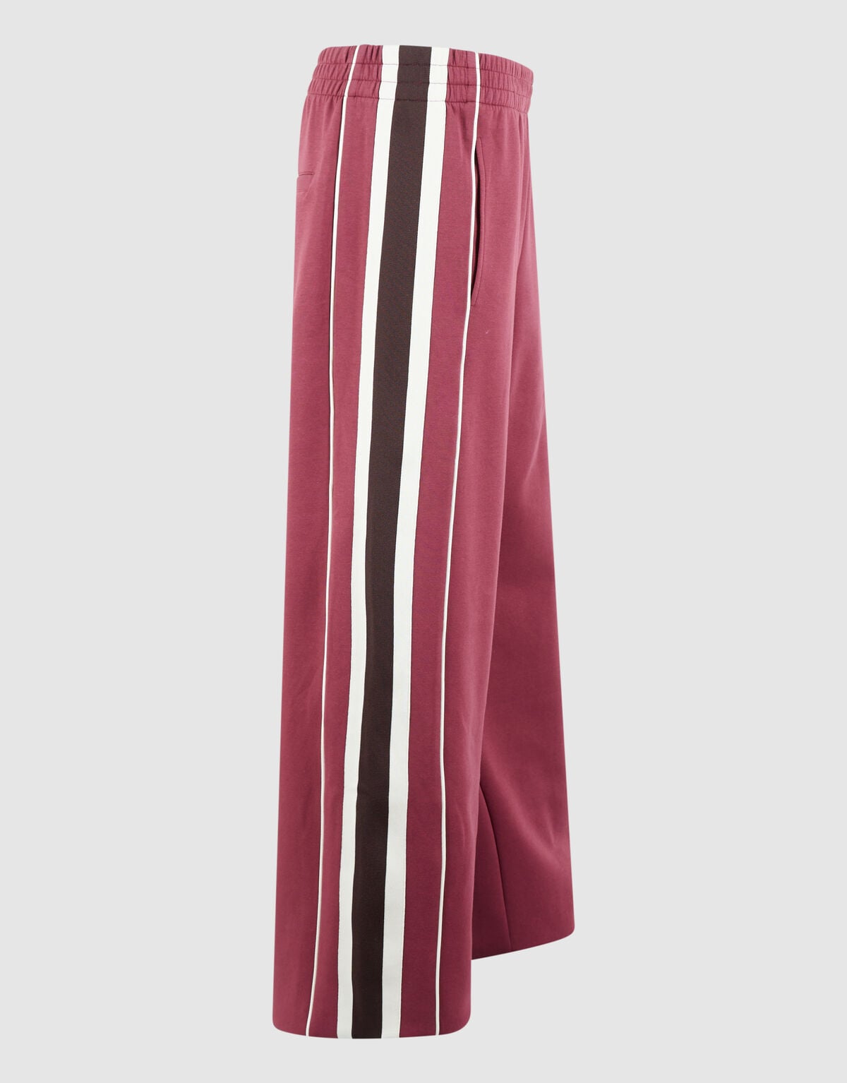 Sporty Tape Wide Leg Fit Broek Donkerrood SHOEBY WOMEN