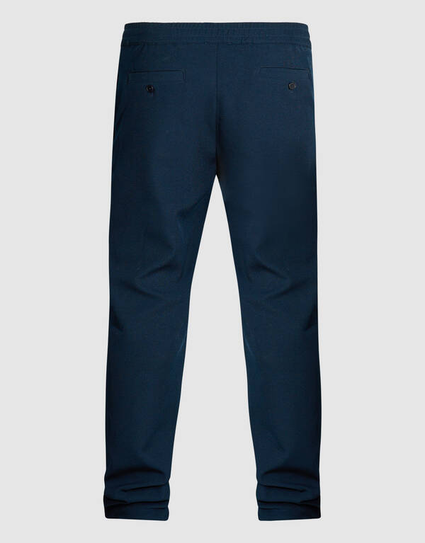 Twill Pintuck Broek Donkerblauw SHOEBY MEN