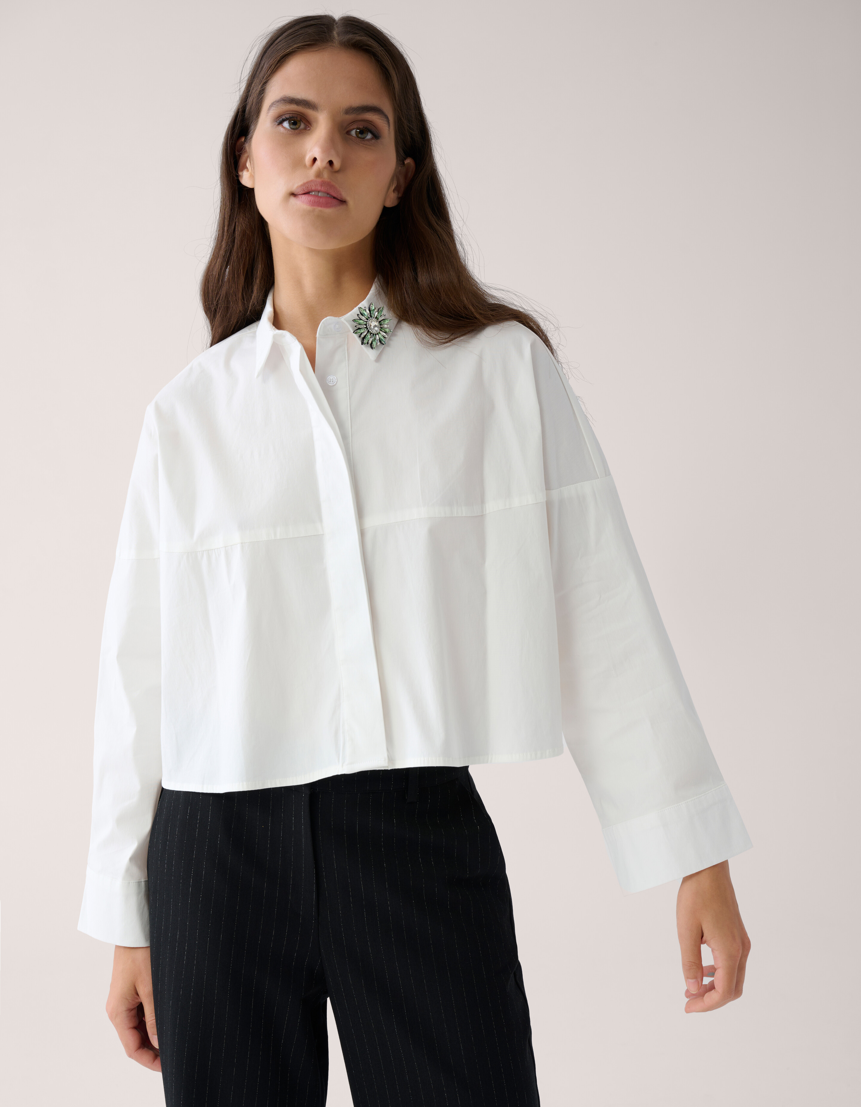 Wijde Blouse Wit By Mieke SHOEBY WOMEN