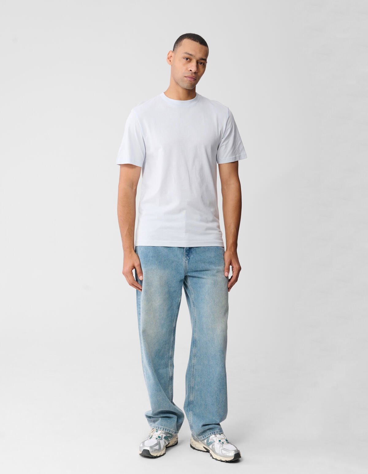 Fading Artwork T-shirt Lichtblauw SHOEBY MEN