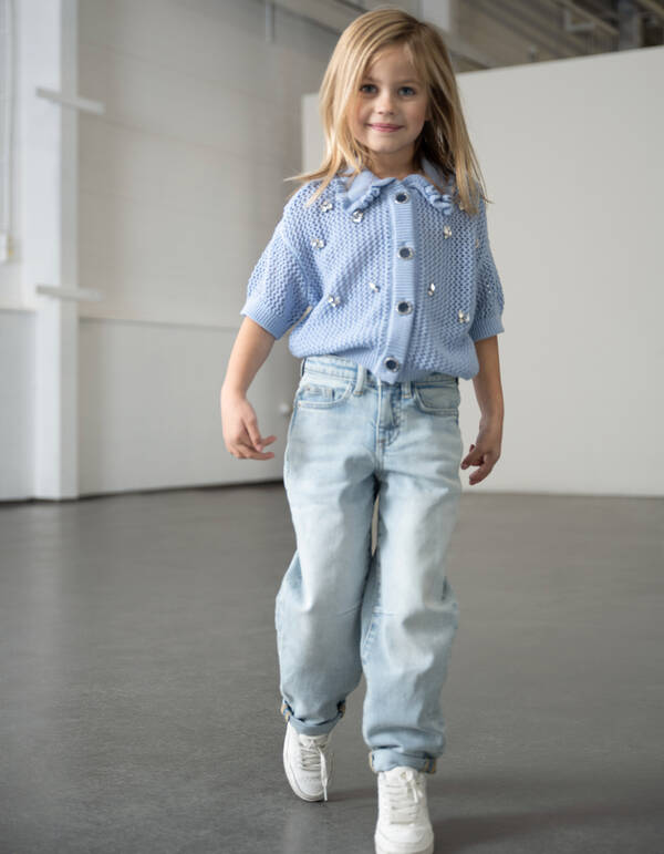 Barrel Fit Jeans Bleached SHOEBY GIRLS