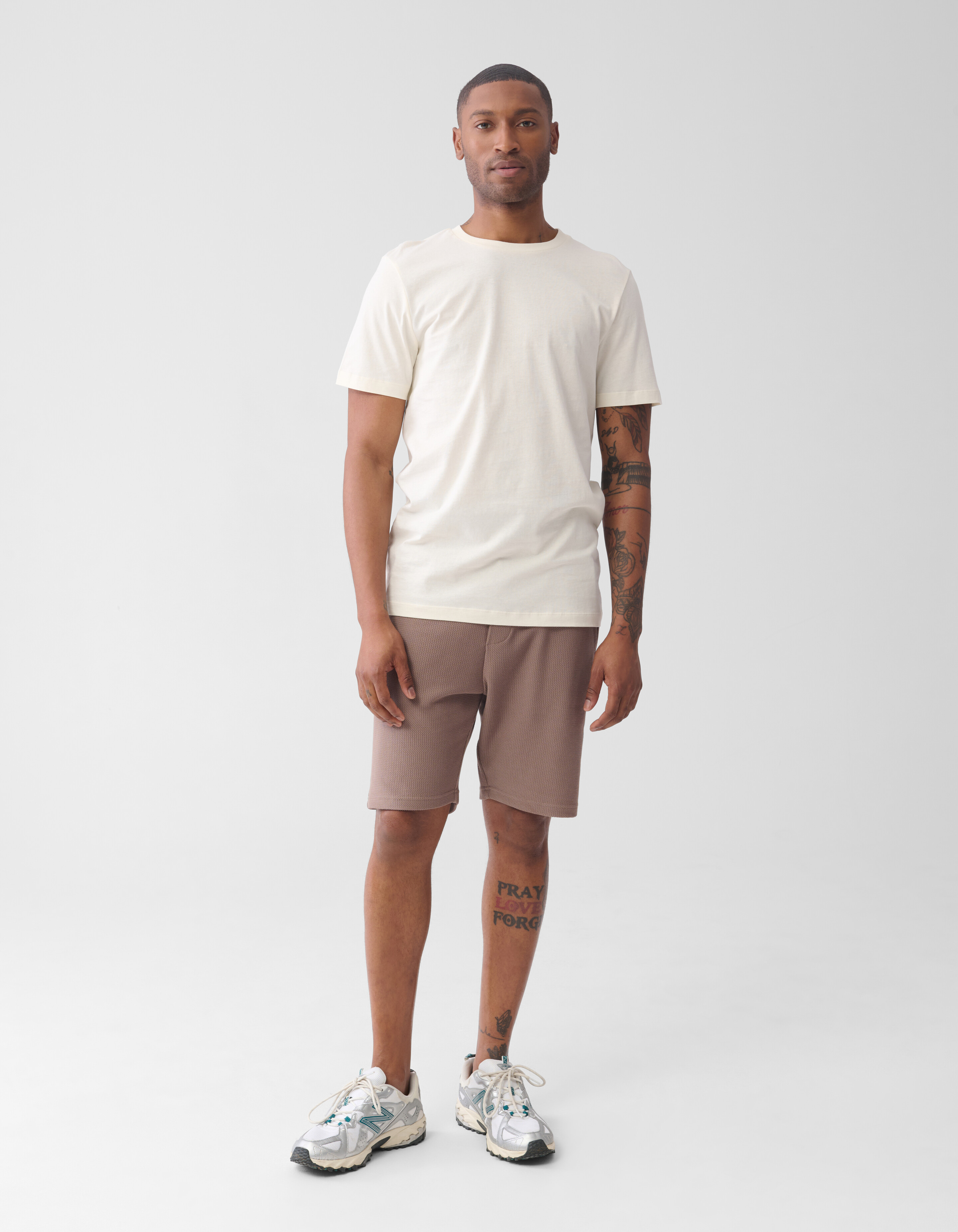 Urban Artwork T-shirt Gebroken Wit SHOEBY MEN