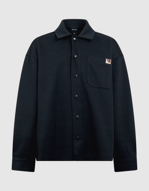 Structuur Overshirt Donkergrijs SHOEBY BOYS