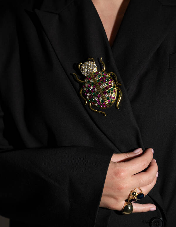 Kever Broche Goud By Fred SHOEBY ACCESSOIRES