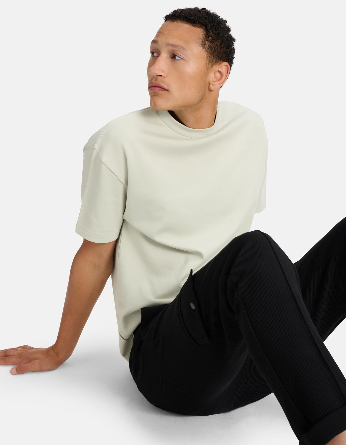 Relaxed Fit T-shirt Lichtgroen SHOEBY MEN