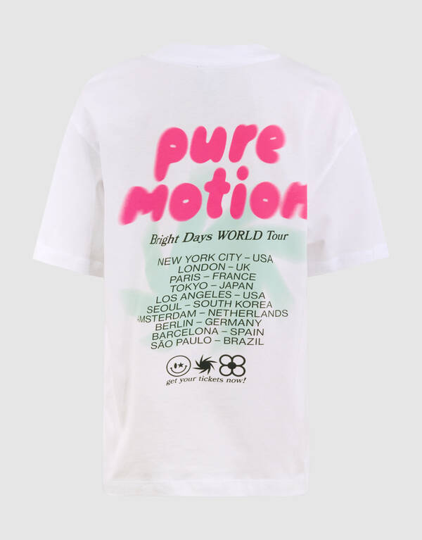 Tour Artwork T-shirt Wit SHOEBY BOYS