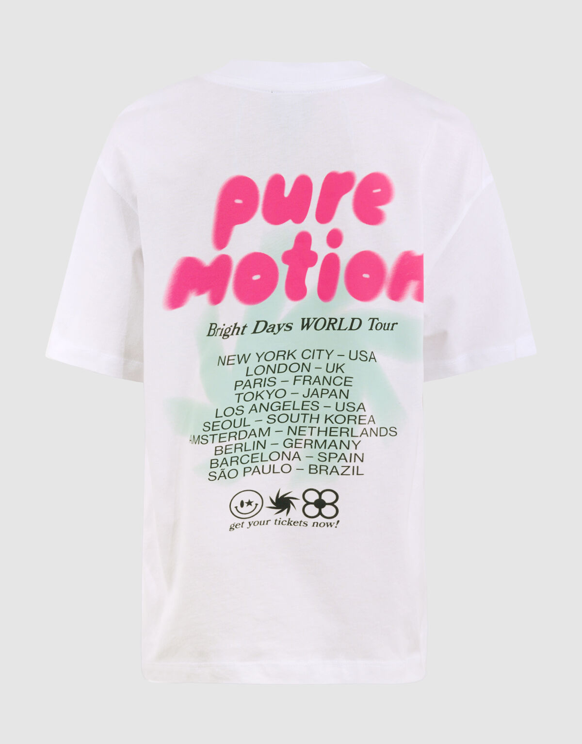 Tour Artwork T-shirt Wit SHOEBY BOYS