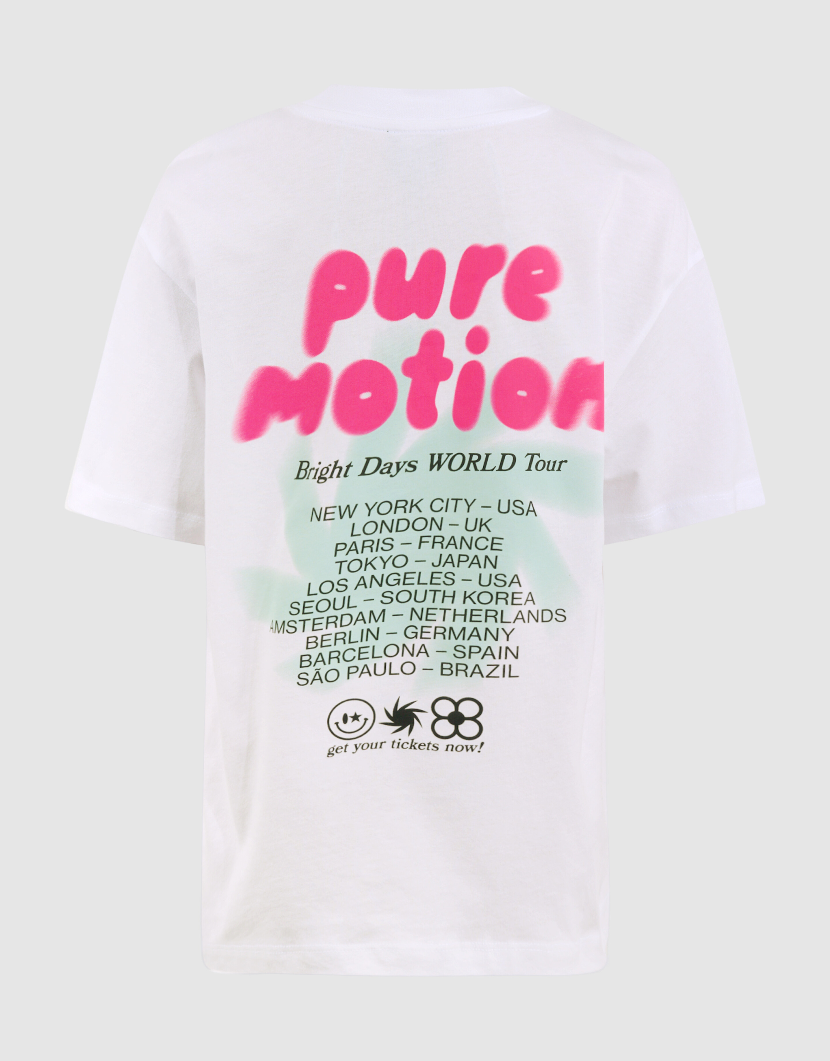 Tour Artwork T-shirt Wit SHOEBY BOYS