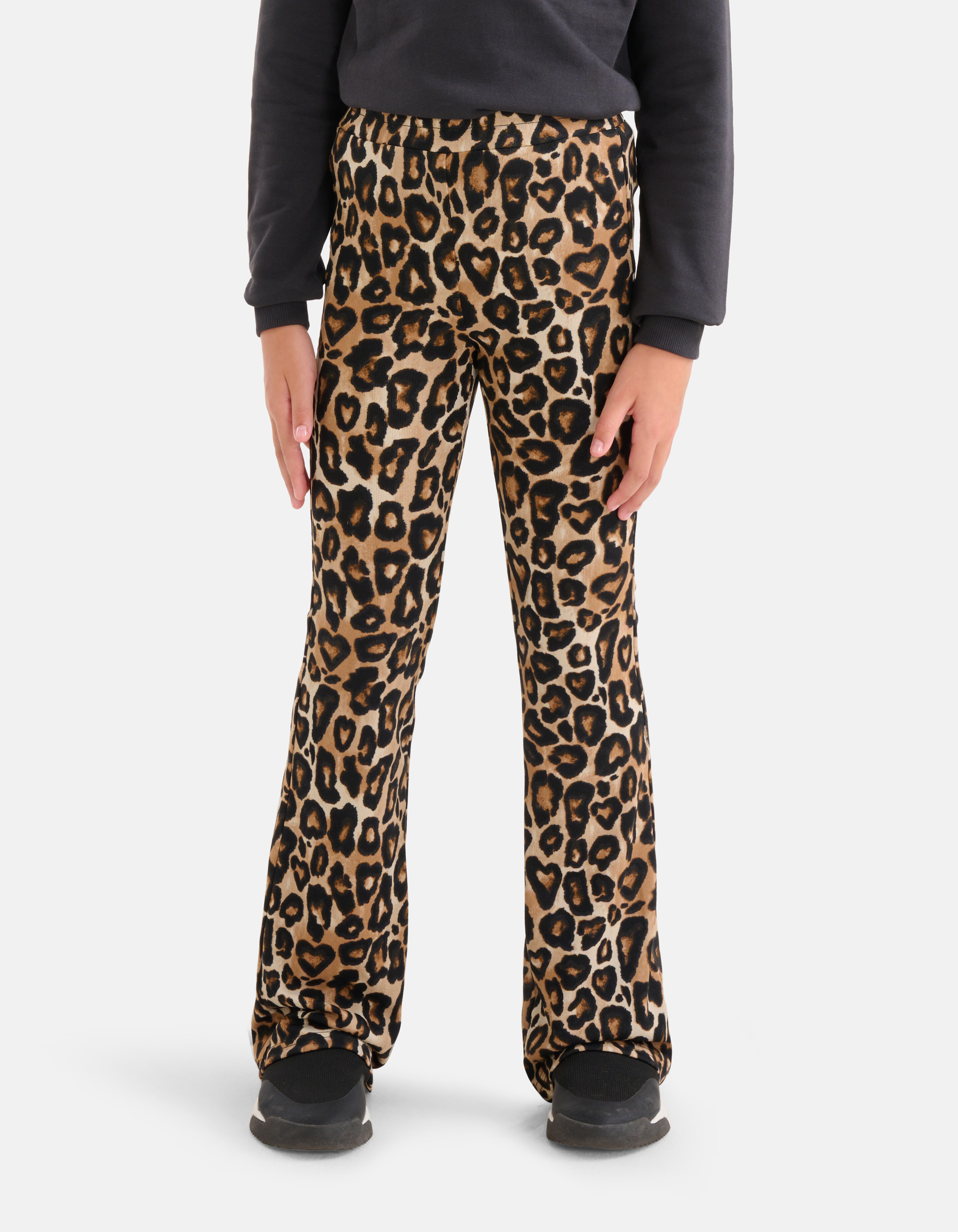 Leopard Flared Legging Bruin SHOEBY GIRLS