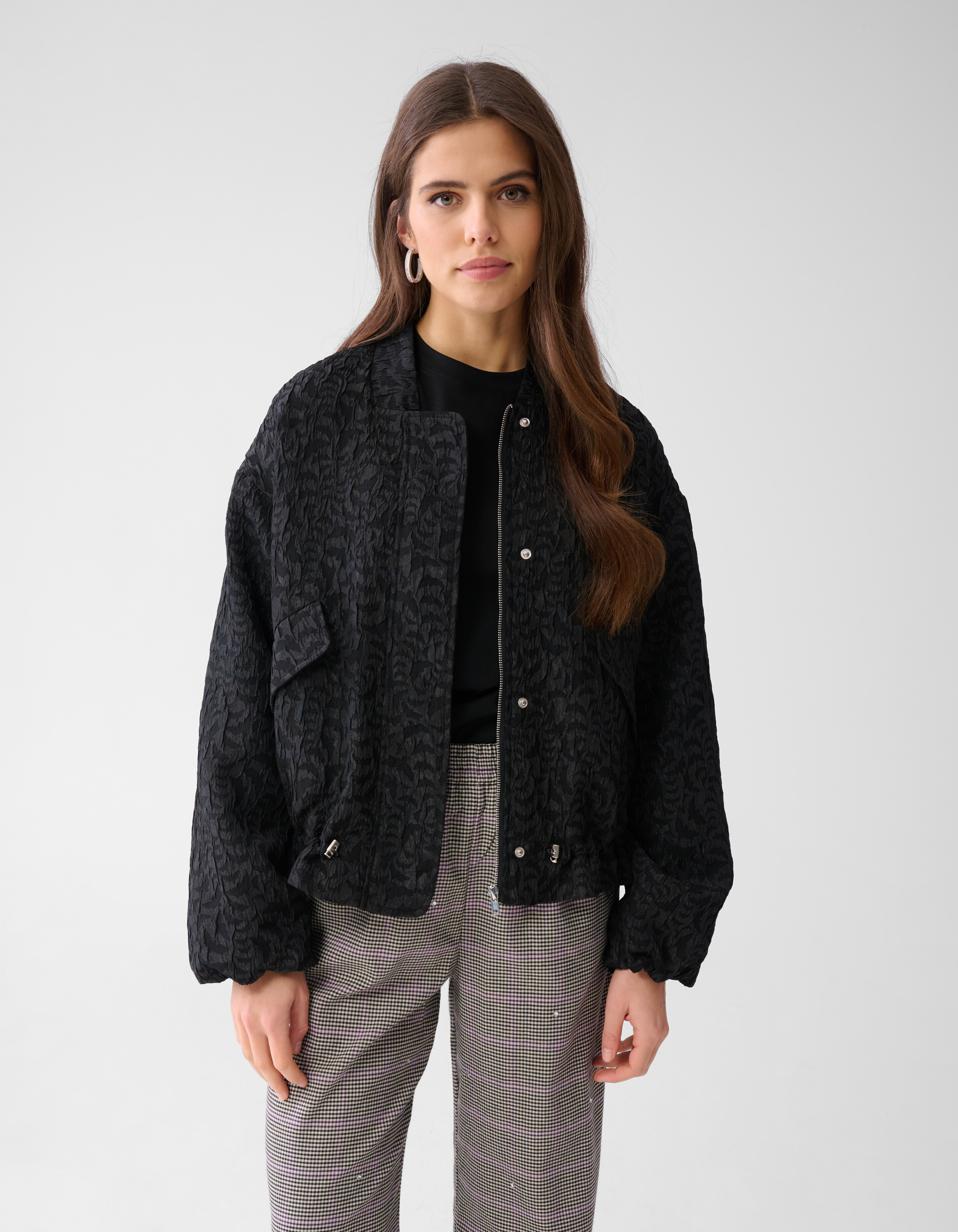 Jacquard Bomber Zwart SHOEBY WOMEN
