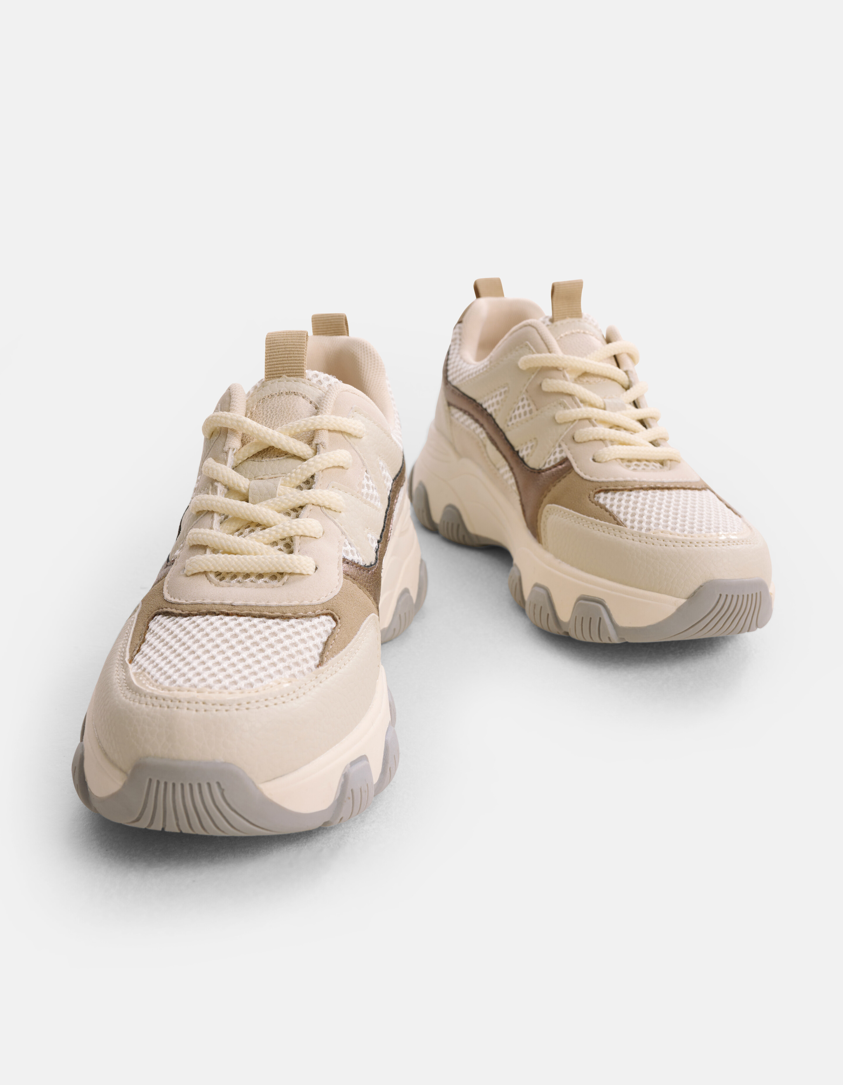 Chunky Mesh Sneaker Gebroken Wit SHOEBY SHOES
