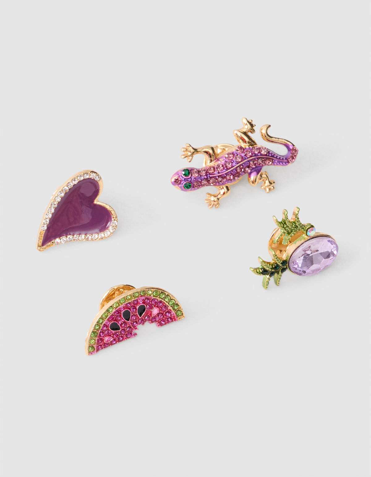 Broche Set Paars SHOEBY ACCESSOIRES