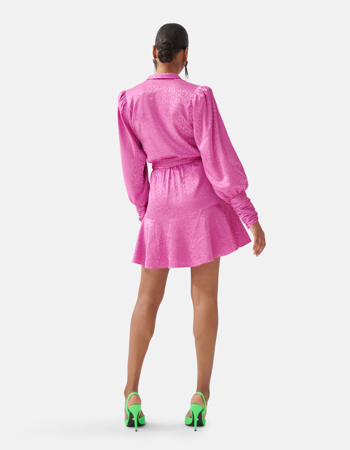 Jacquard Wrap Jurk Roze SHOEBY WOMEN