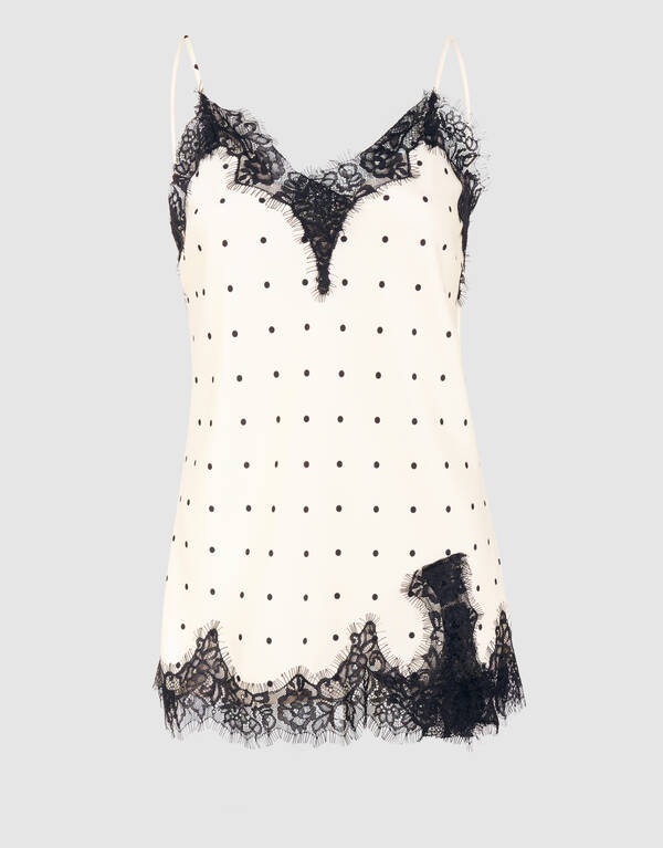 Polkadot Top Gebroken Wit By Monica SHOEBY WOMEN
