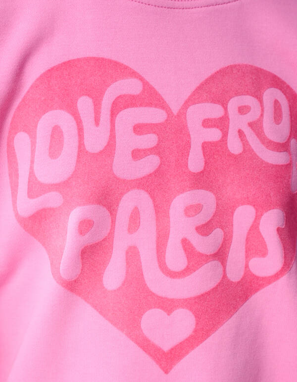 Love Artwork Sweater Roze SHOEBY GIRLS