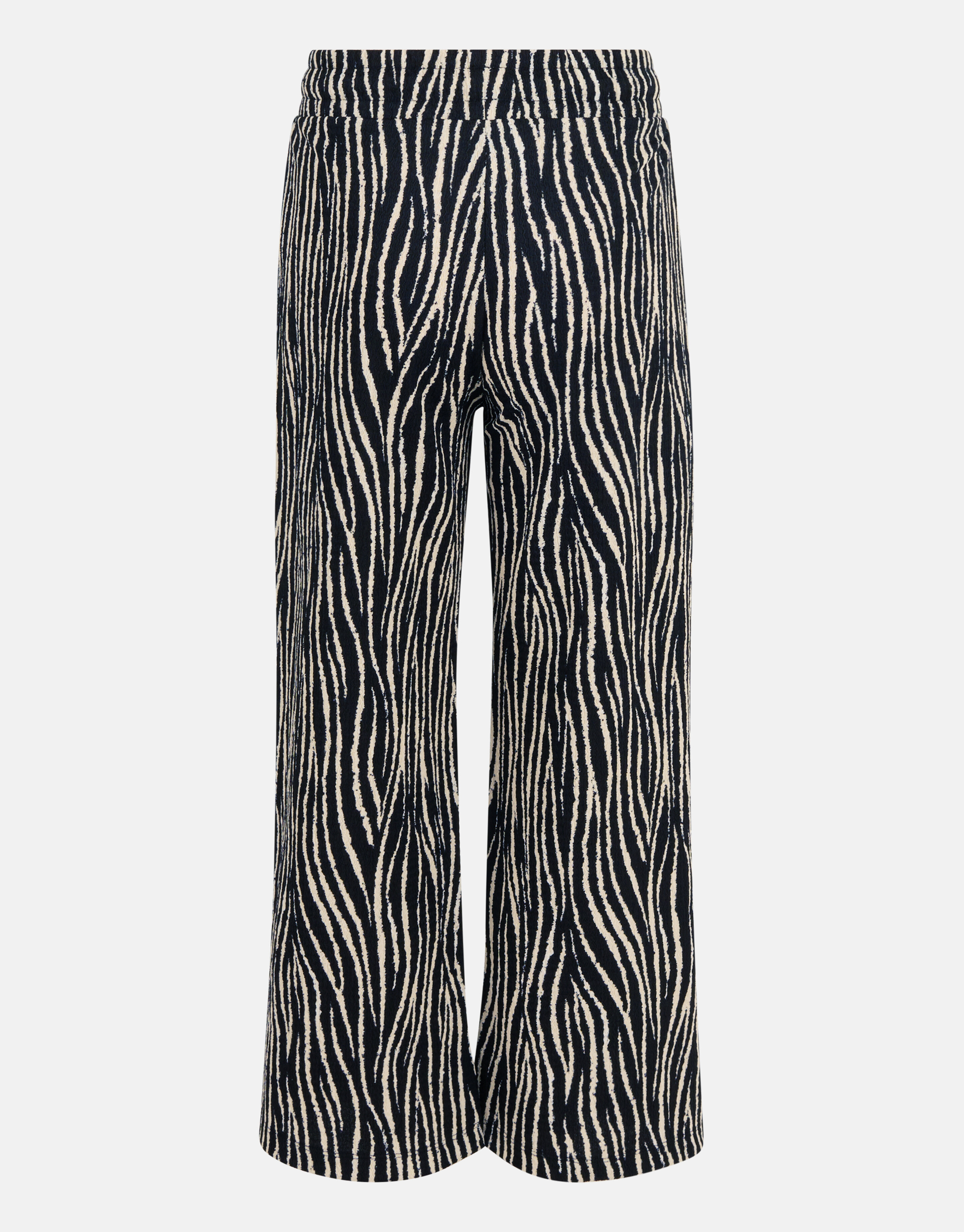 Zebra Crinkle Palazzo Broek Zwart SHOEBY GIRLS