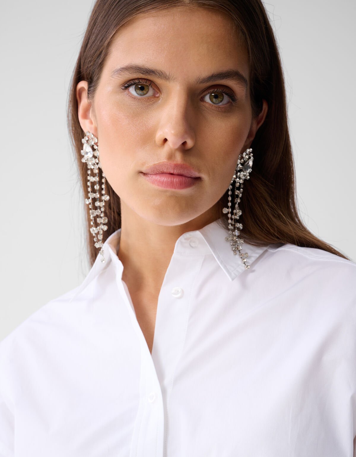 Oversized Poplin Blouse Wit SHOEBY WOMEN