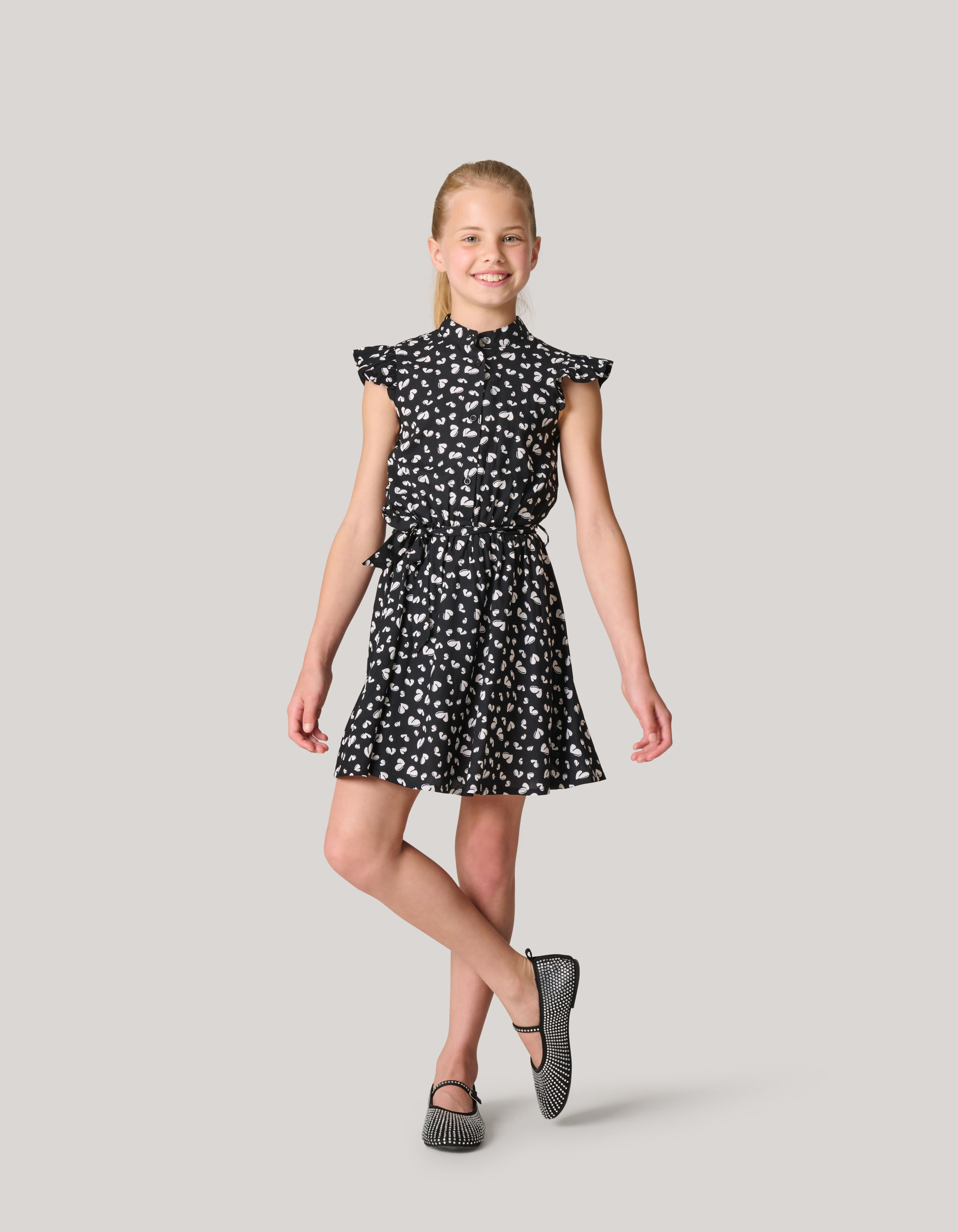 Heart Jurk Zwart Shoeby