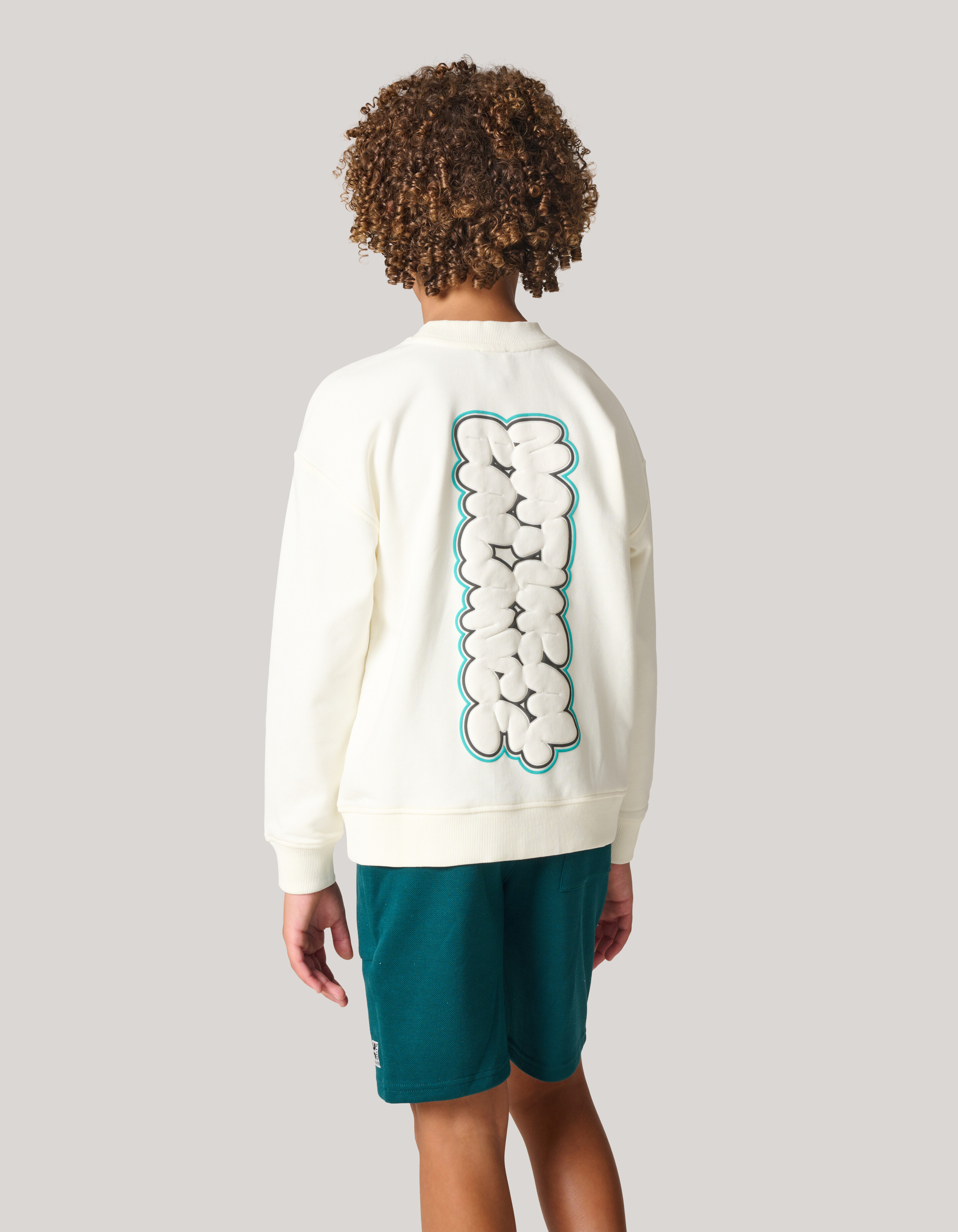 Artwork Sweater Gebroken Wit SHOEBY BOYS