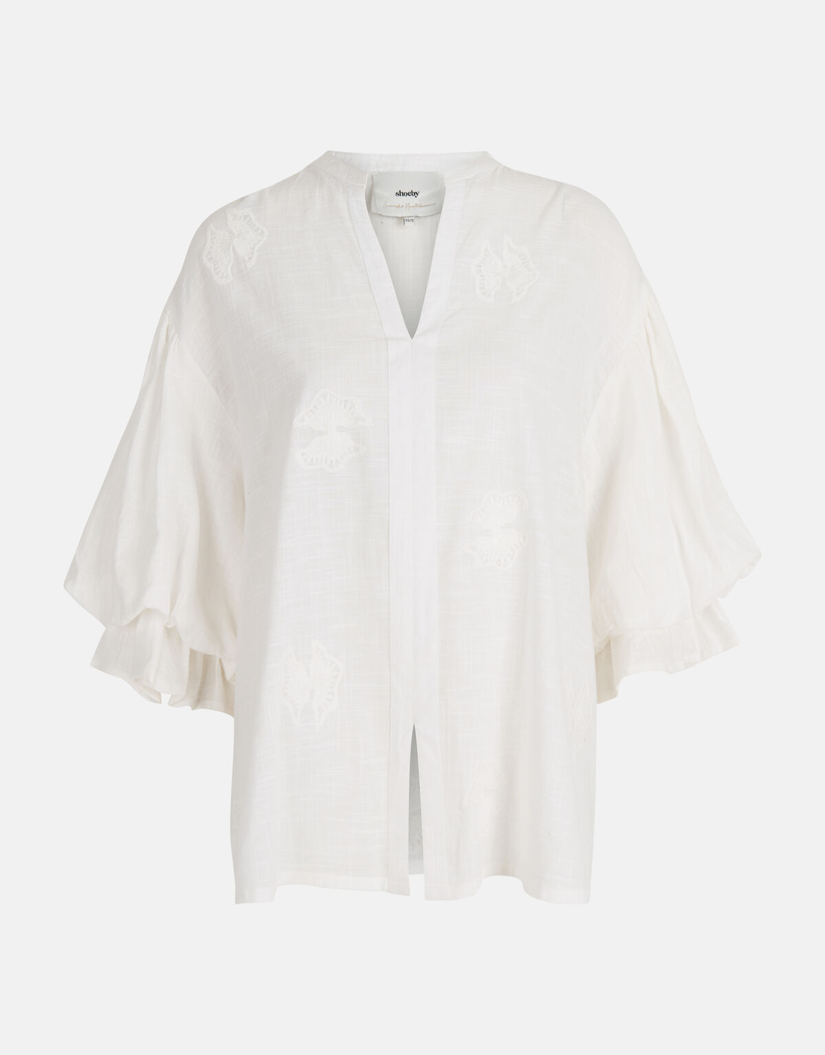 Embroidery Blouse Gebroken Wit SHOEBY WOMEN