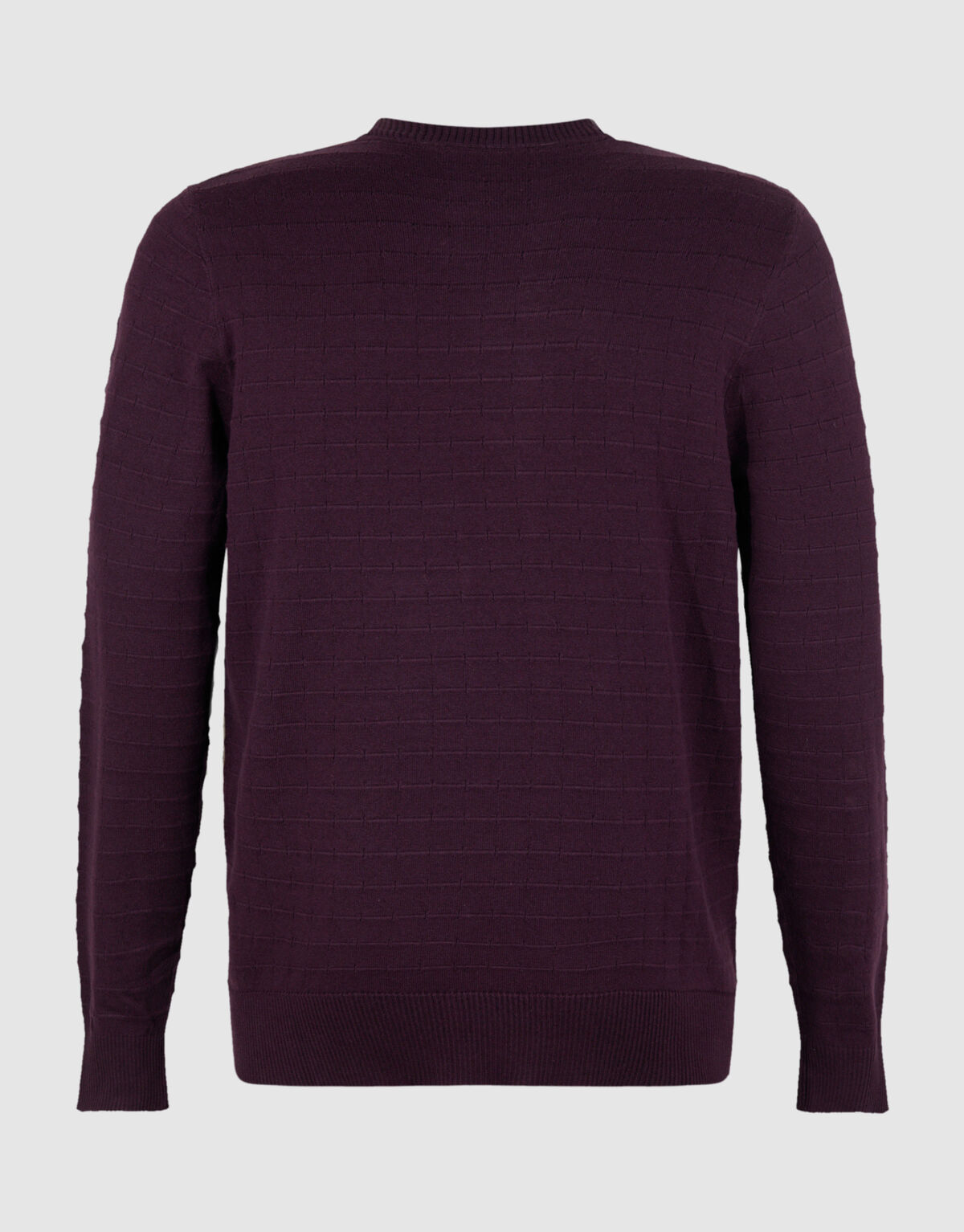 Structuur Gebreide Trui Donkerrood SHOEBY MEN