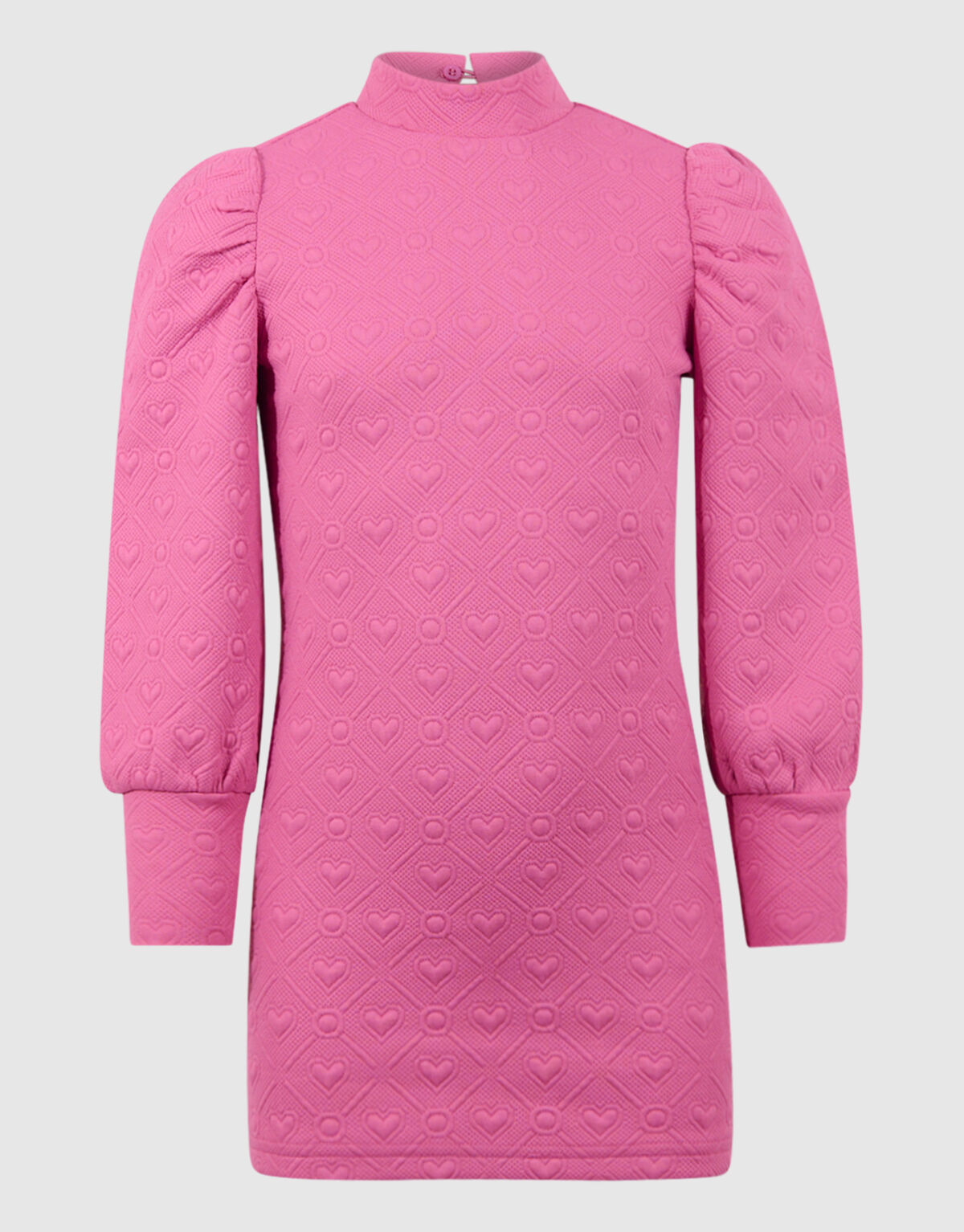 Jaqcuard Mini Jurk Roze SHOEBY GIRLS