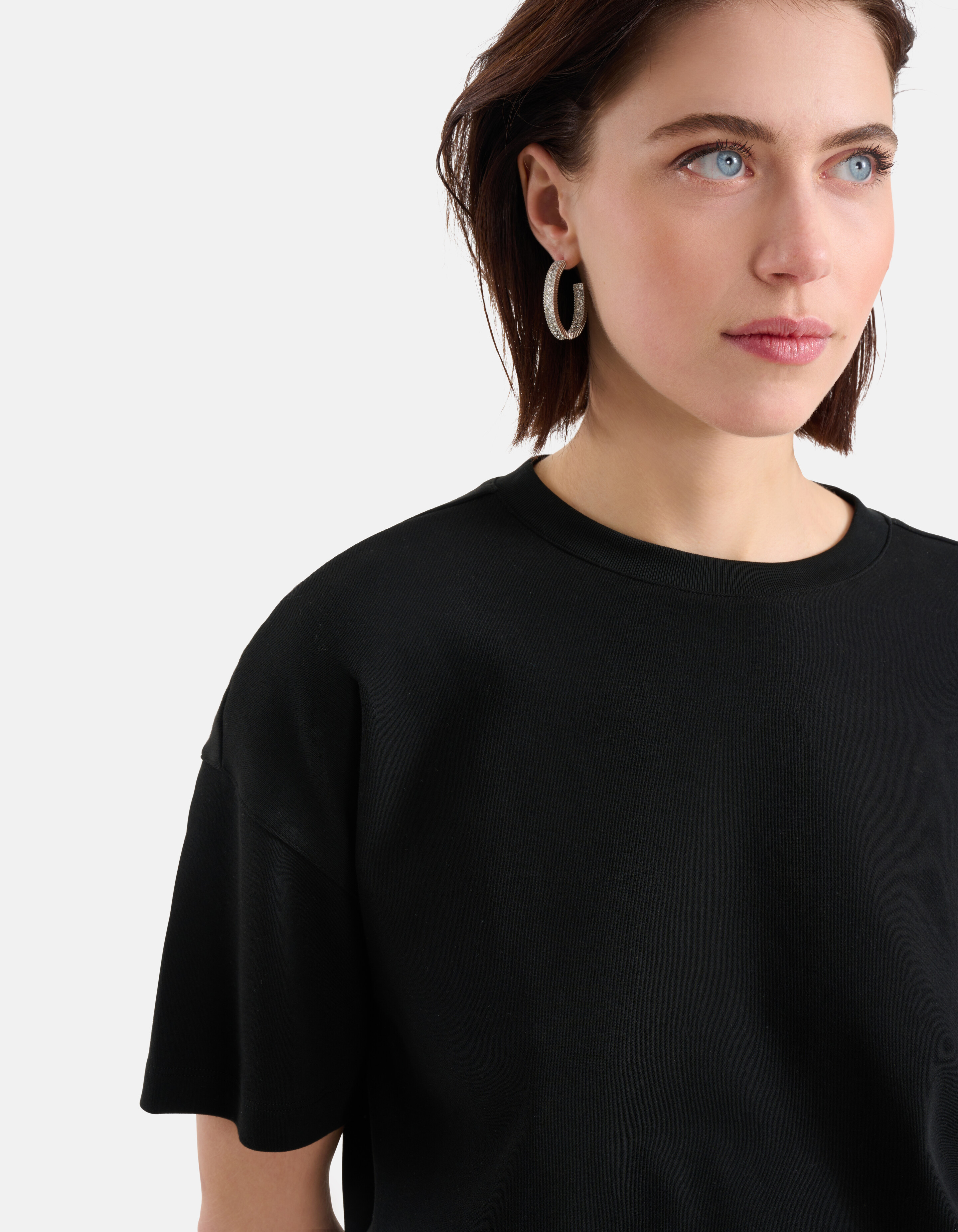 Oversized T-shirt Zwart SHOEBY WOMEN