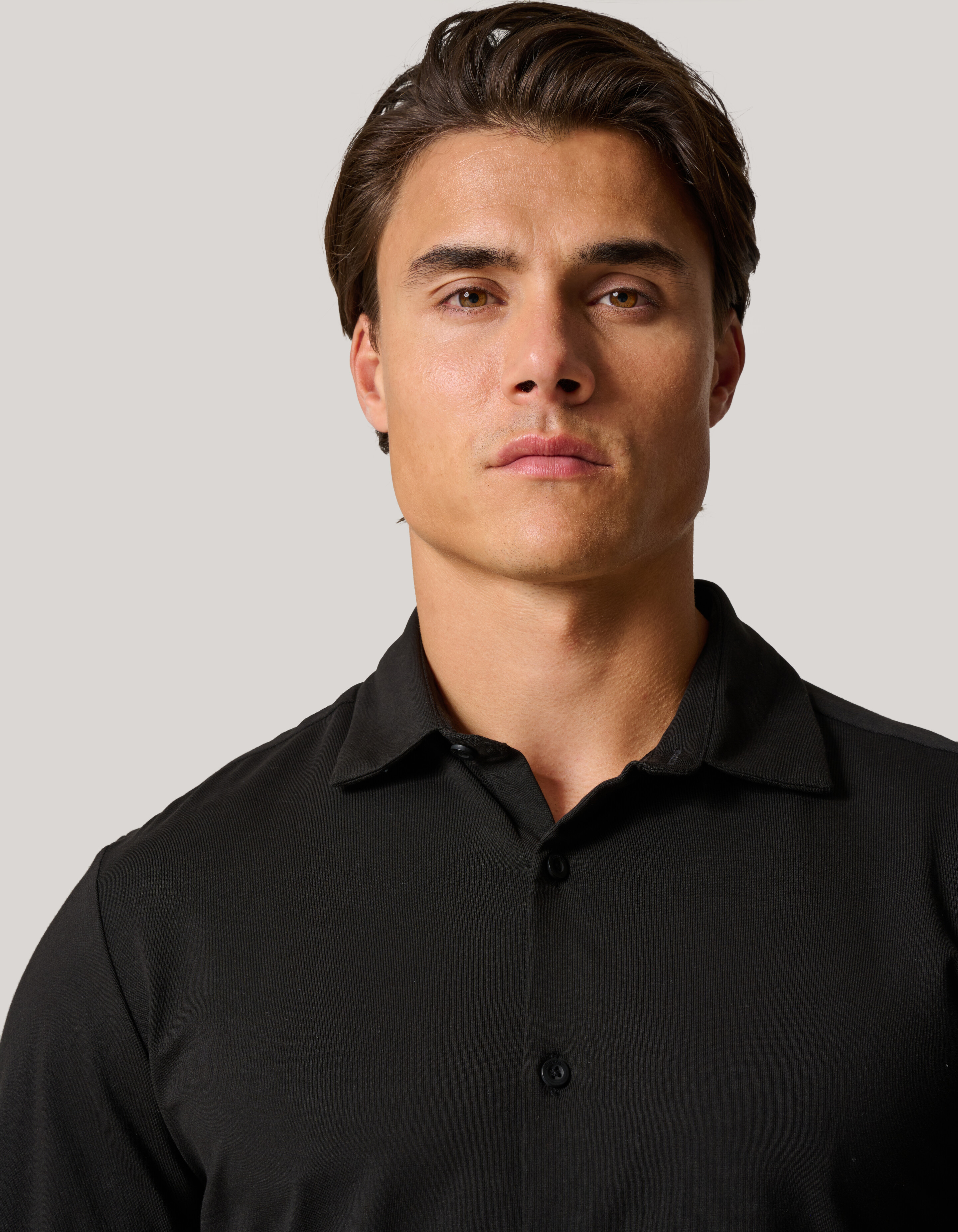 Jersey Overhemd Zwart SHOEBY MEN