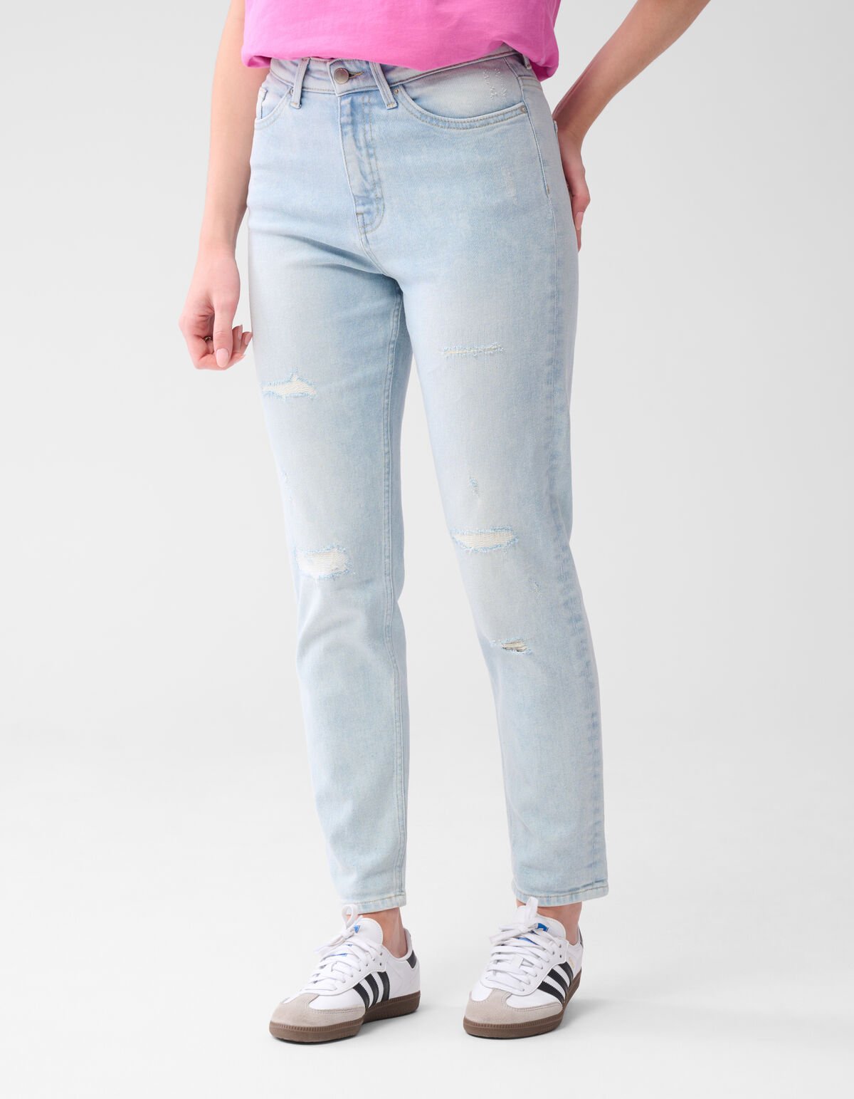 Tapered Fit Jeans Bleached L29 SHOEBY WOMEN