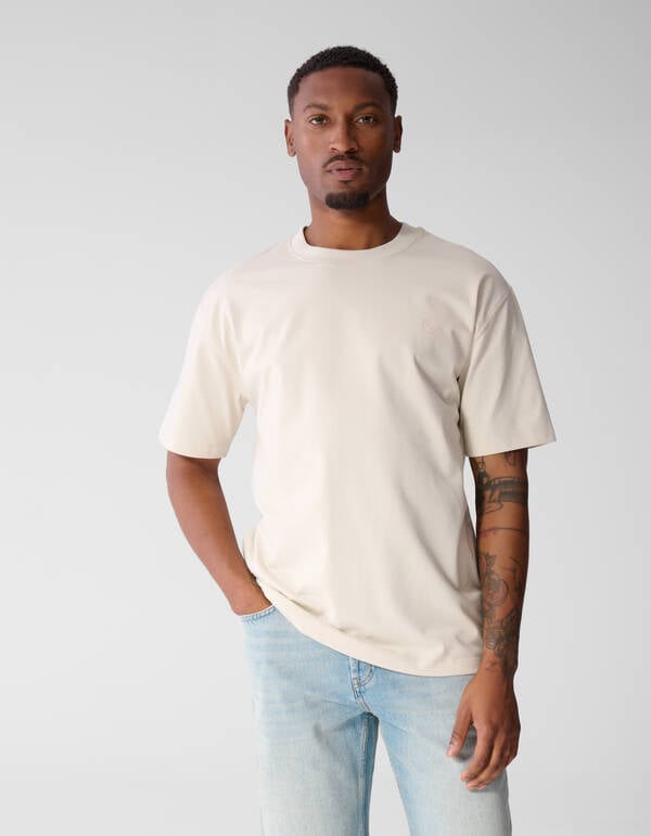 Keper Graphic T-shirt Lichtgrijs SHOEBY MEN