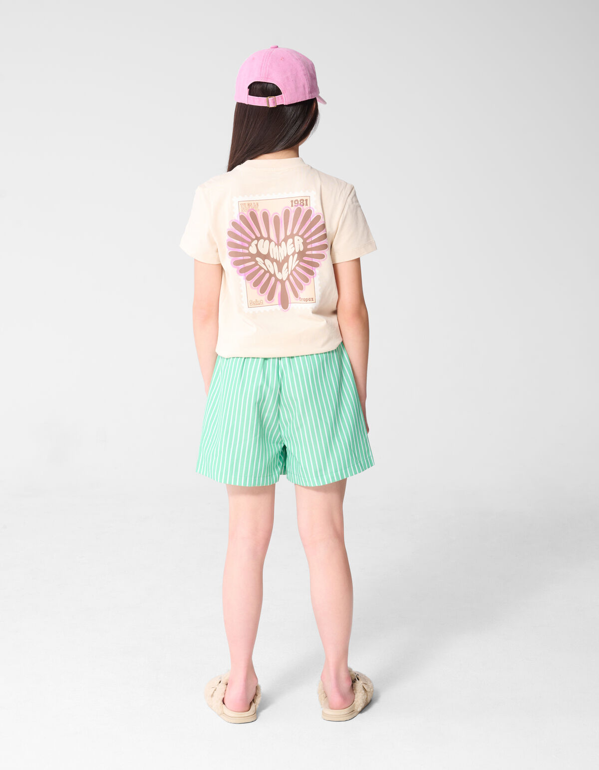 Pinstripe Studs Short Groen SHOEBY GIRLS