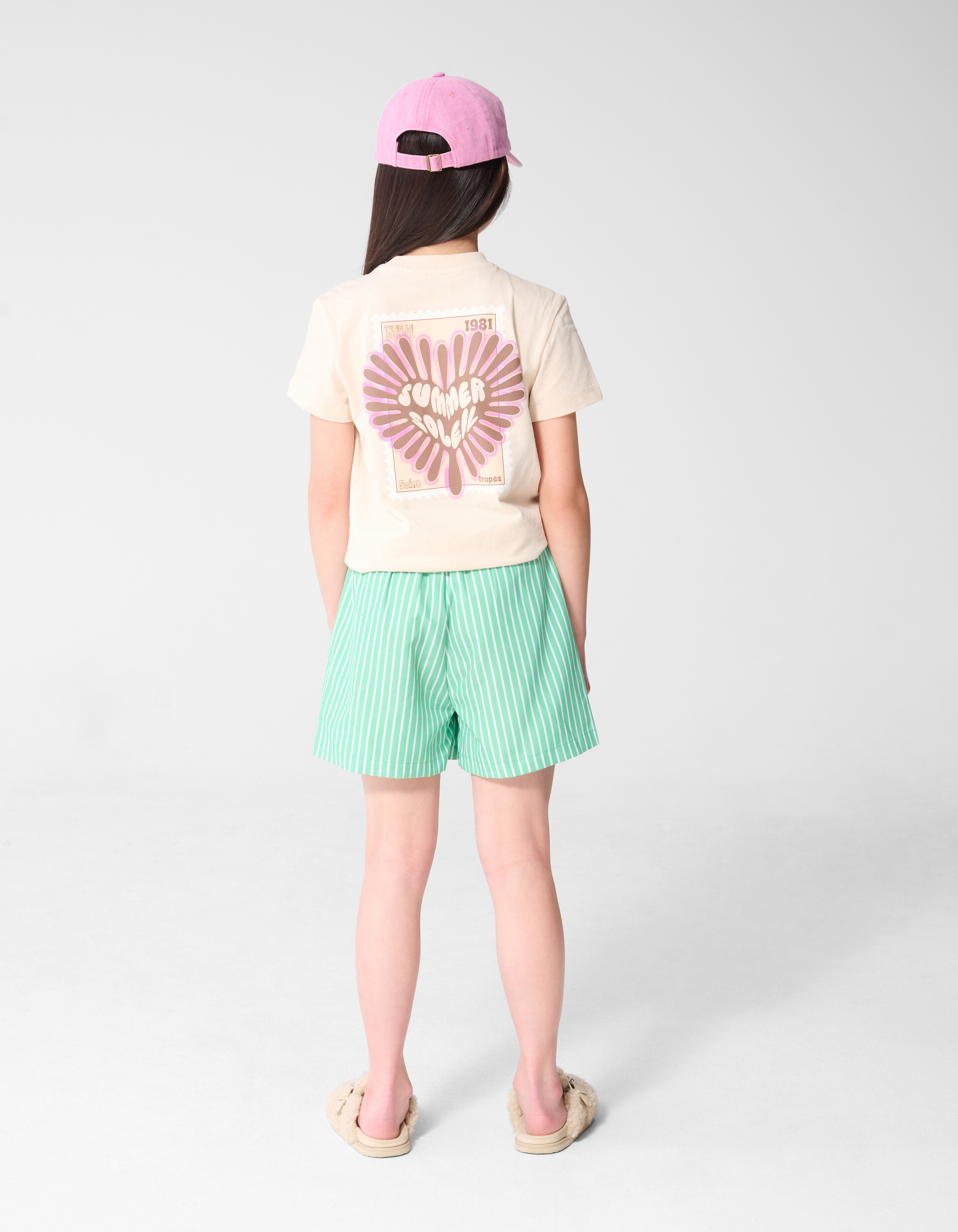 Pinstripe Studs Short Groen SHOEBY GIRLS