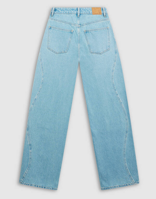 Swirl Barrel Fit Jeans Blauw SHOEBY WOMEN