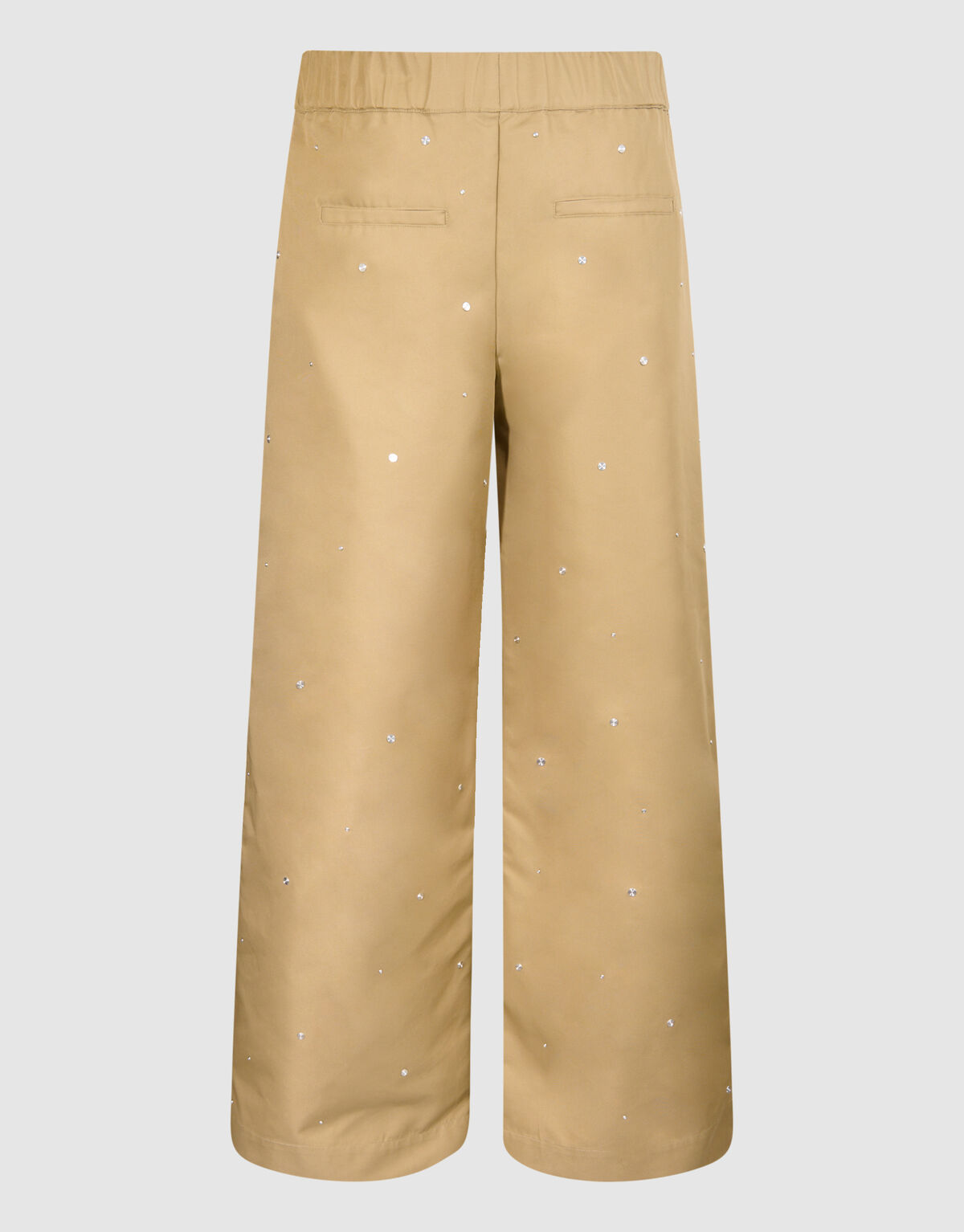 Studs Wide Leg Broek Zand SHOEBY WOMEN