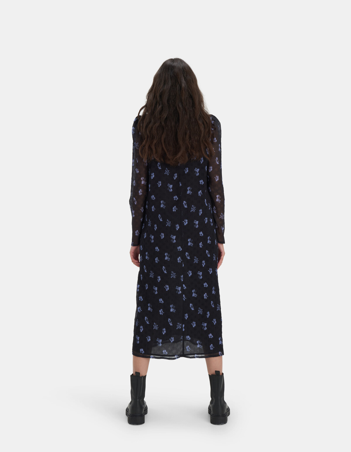 Two Tone Crinkle Jurk