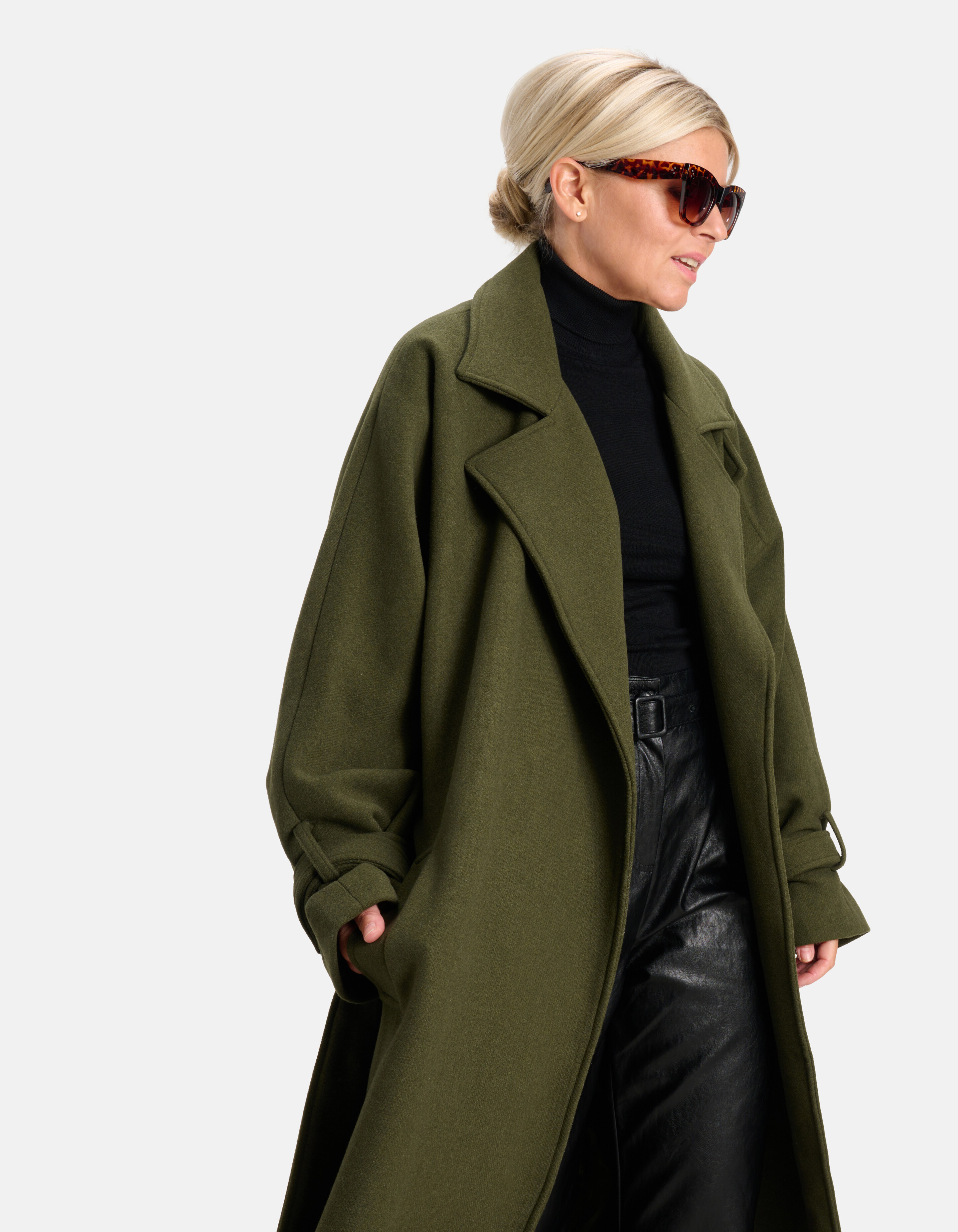 Mantel Jas Donkergroen By Lonneke SHOEBY WOMEN