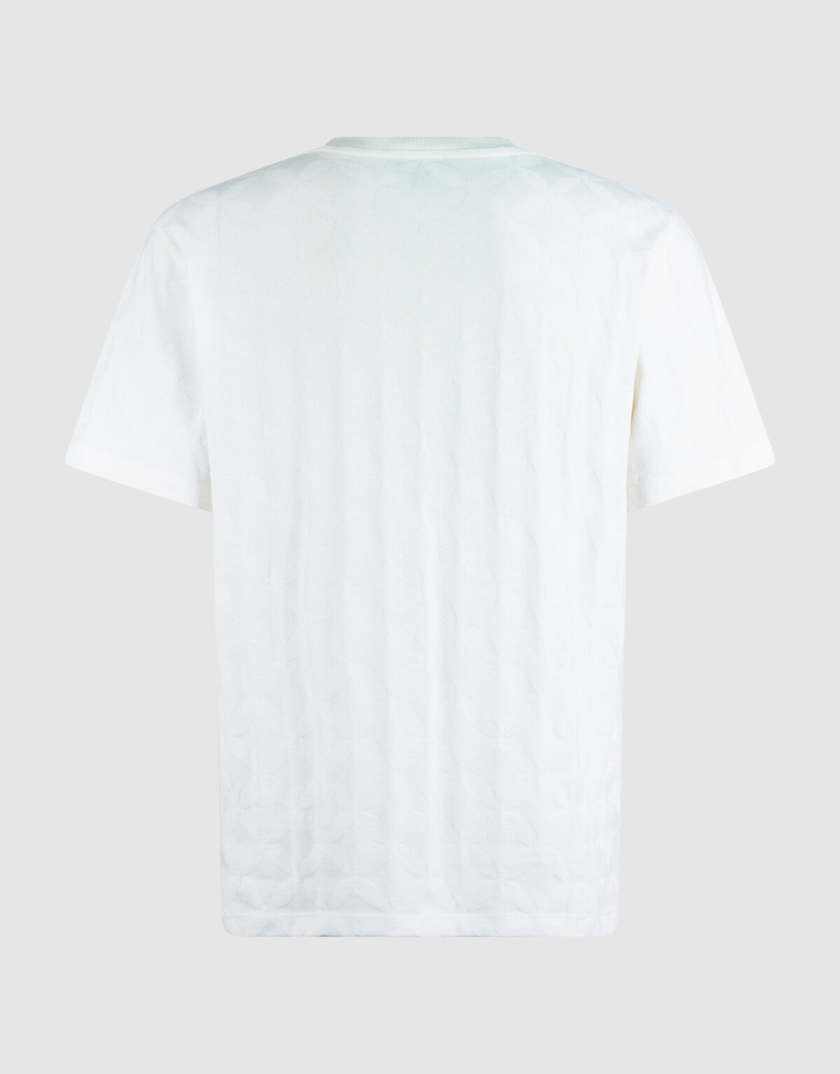 Jacquard Spark Logo T-shirt Gebroken Wit SHOEBY MEN