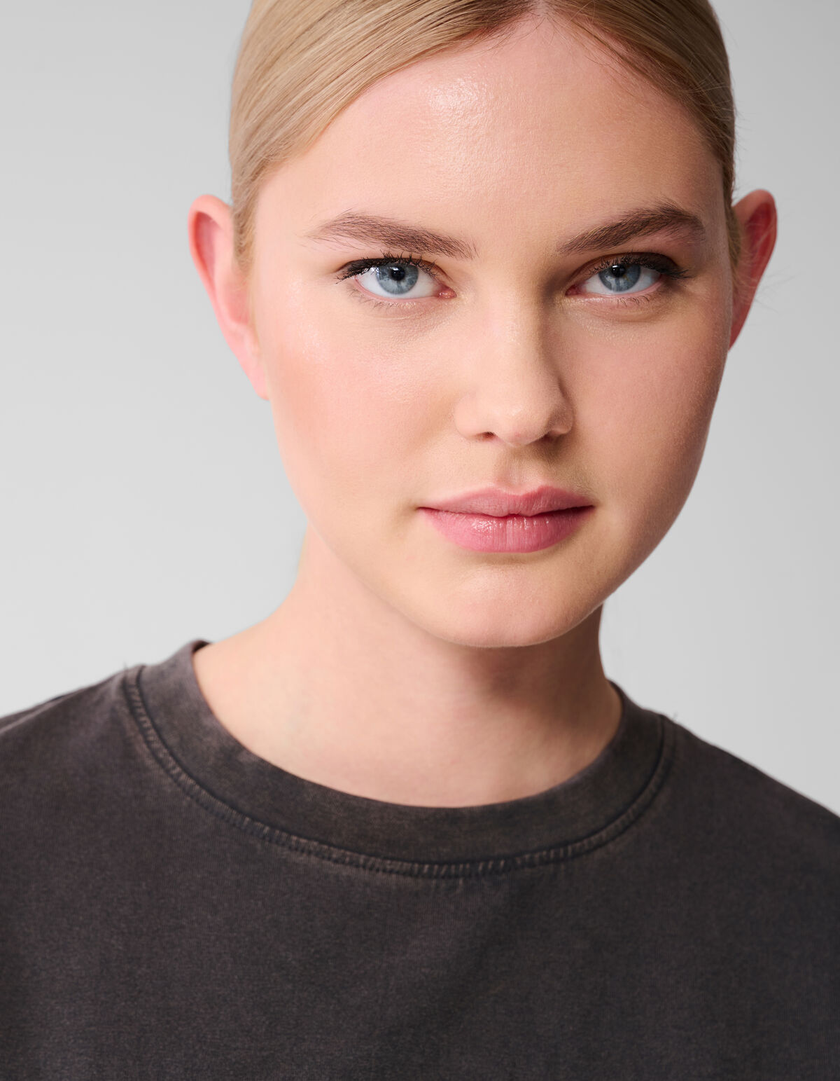 Washed T-shirt Dress Donkergrijs SHOEBY WOMEN