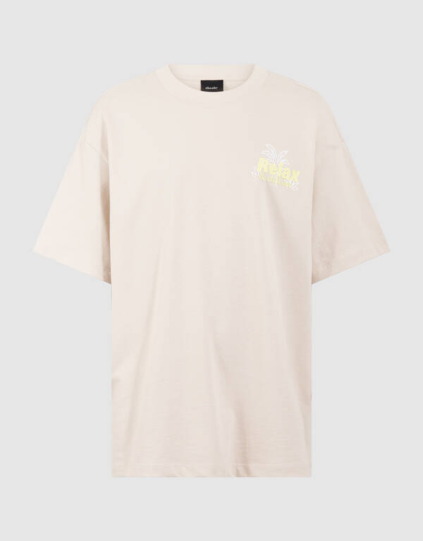 Relax Artwork T-shirt Beige SHOEBY BOYS