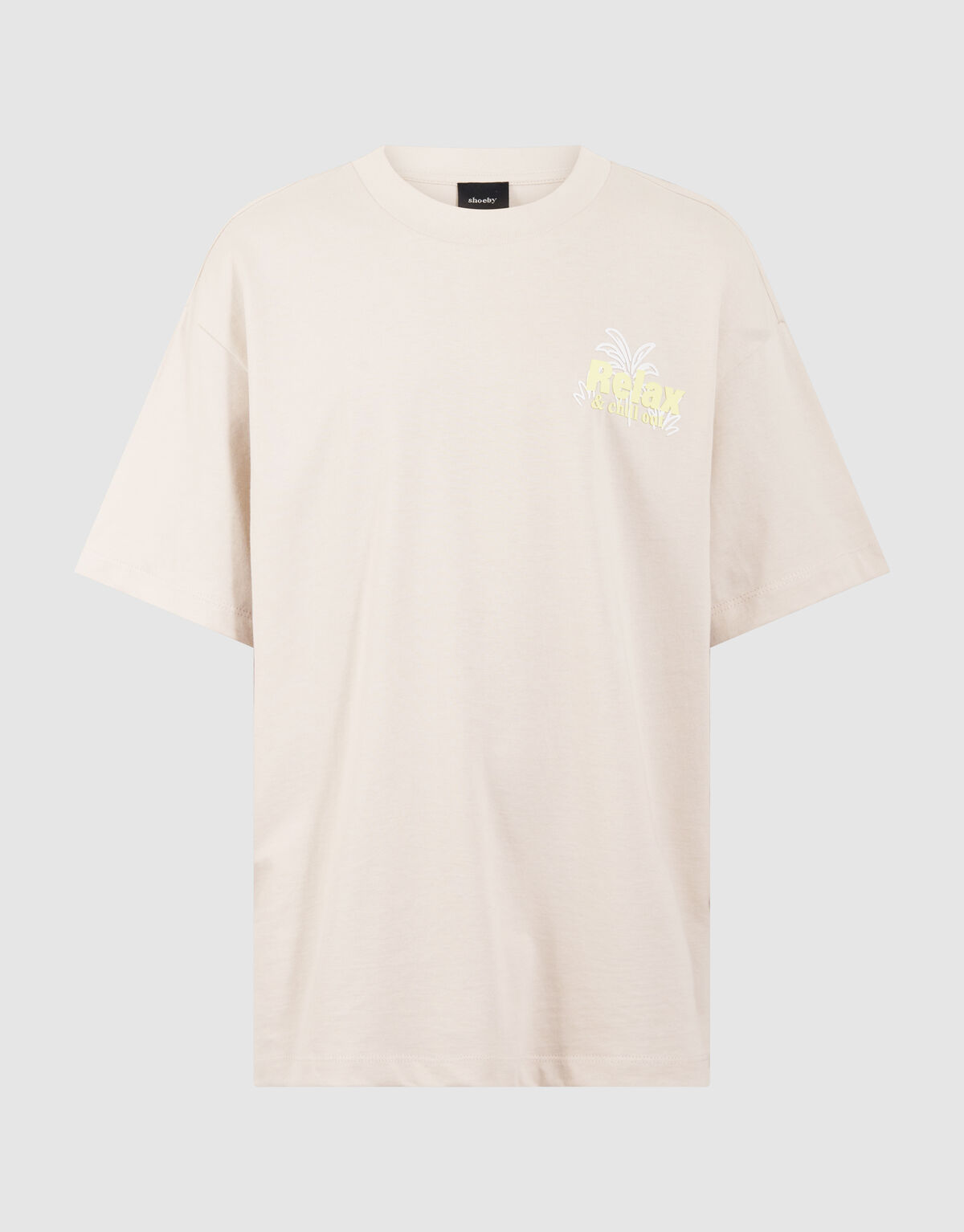 Relax Artwork T-shirt Beige SHOEBY BOYS