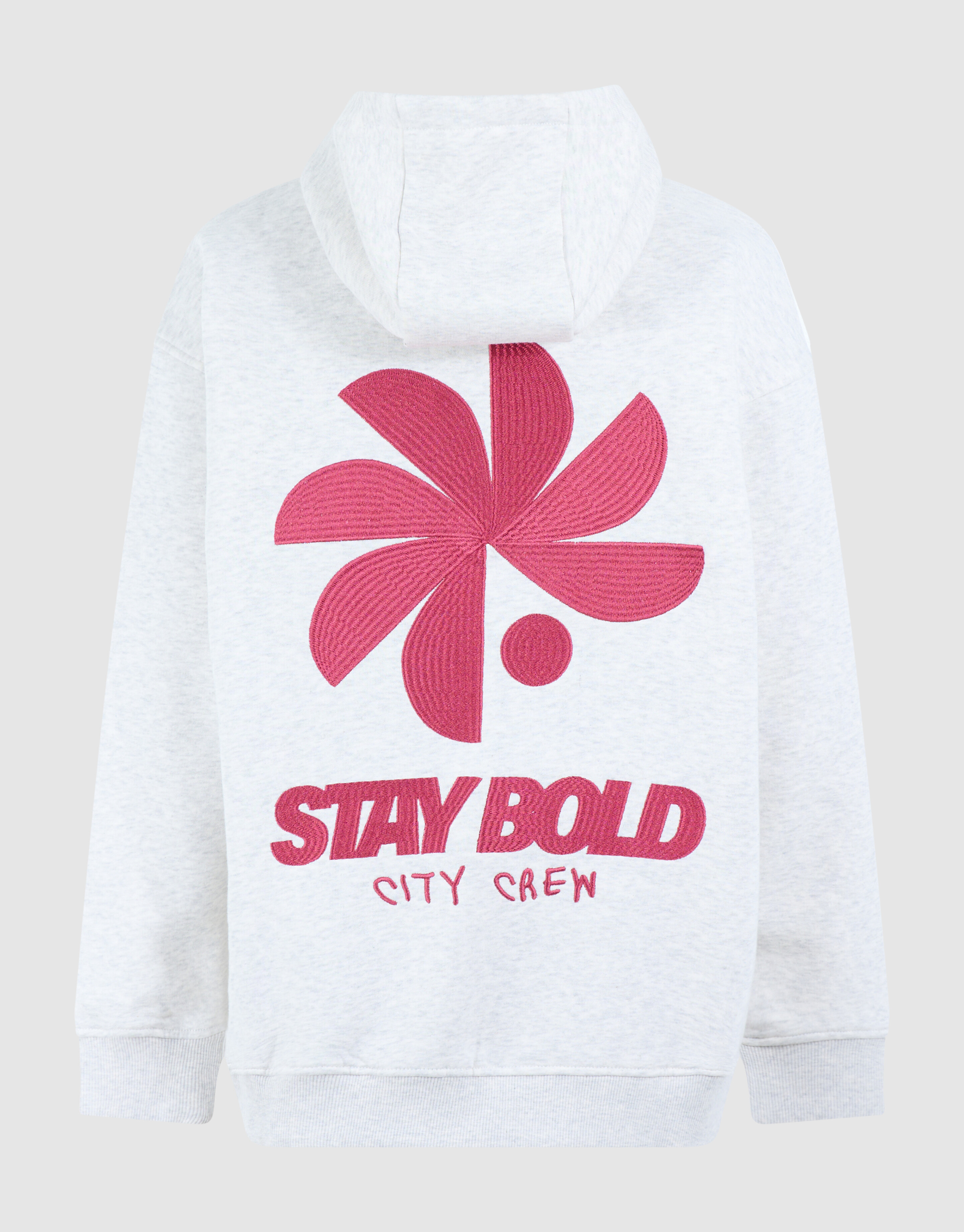 Oversized Fit Bold Artwork Hoodie Lichtgrijs SHOEBY BOYS