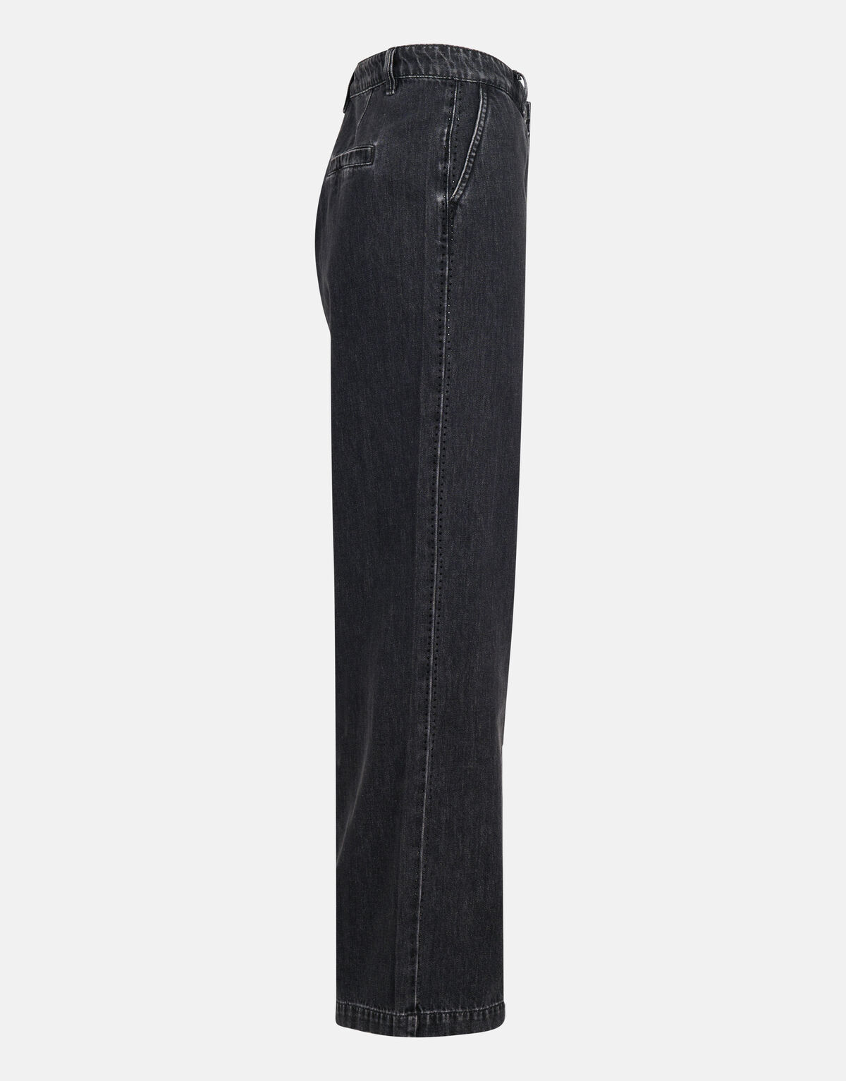 Strass Wide Leg Jeans Donkergrijs L32 By Mieke SHOEBY WOMEN
