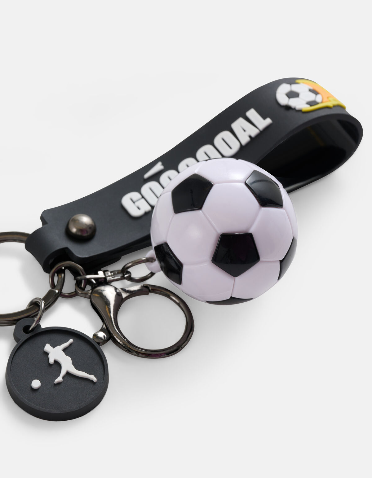 Voetbal Sleutelhanger Zwart SHOEBY ACCESSOIRES